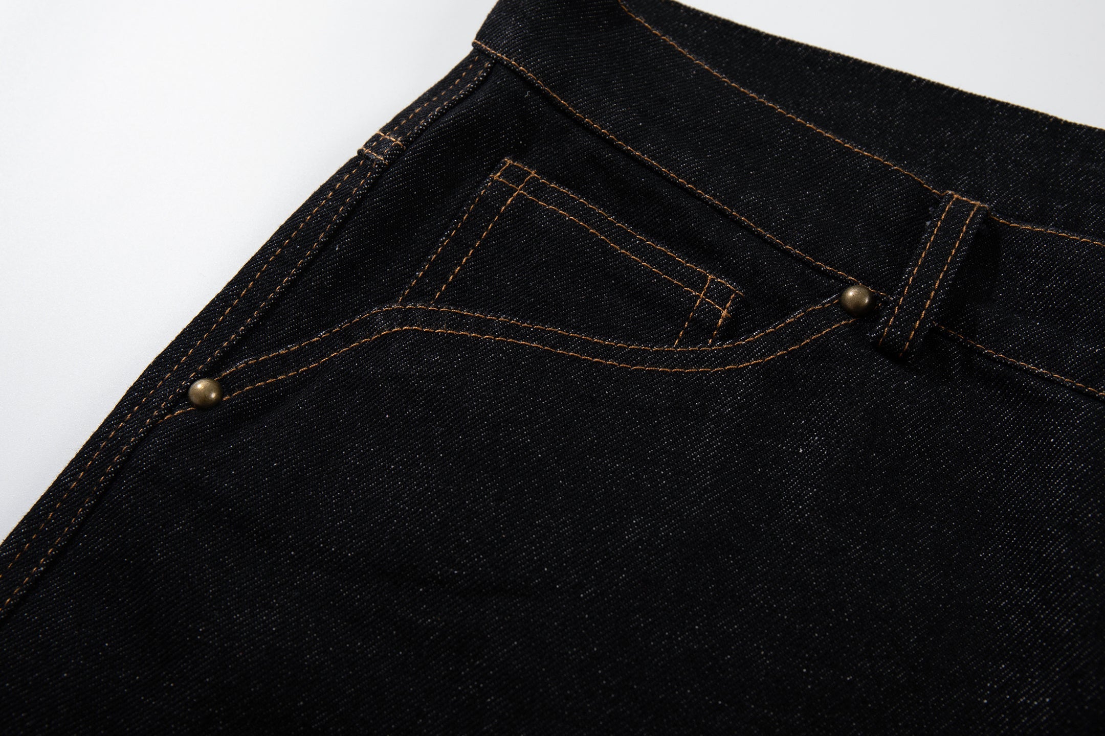Omirad Curved Panel Wide Leg Denim Pants