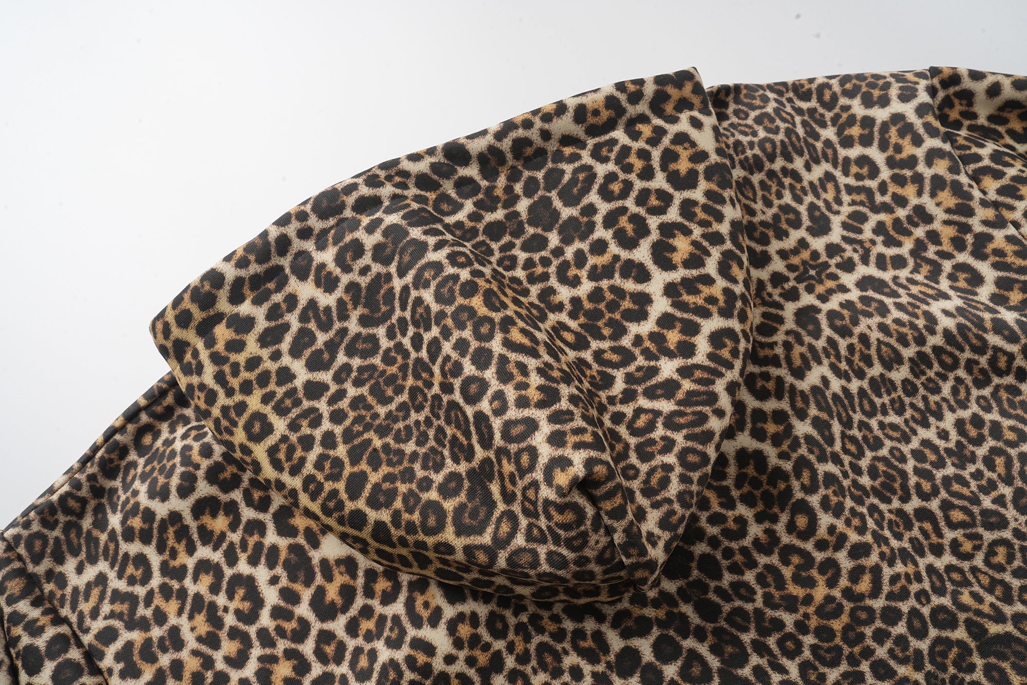 Omirad Leopard Graphic Zip-Up Hoodie