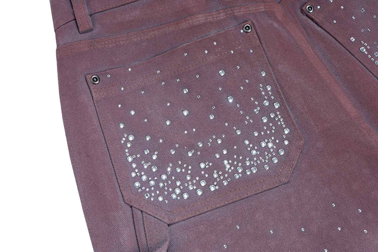 Omirad Studded Denim Shorts