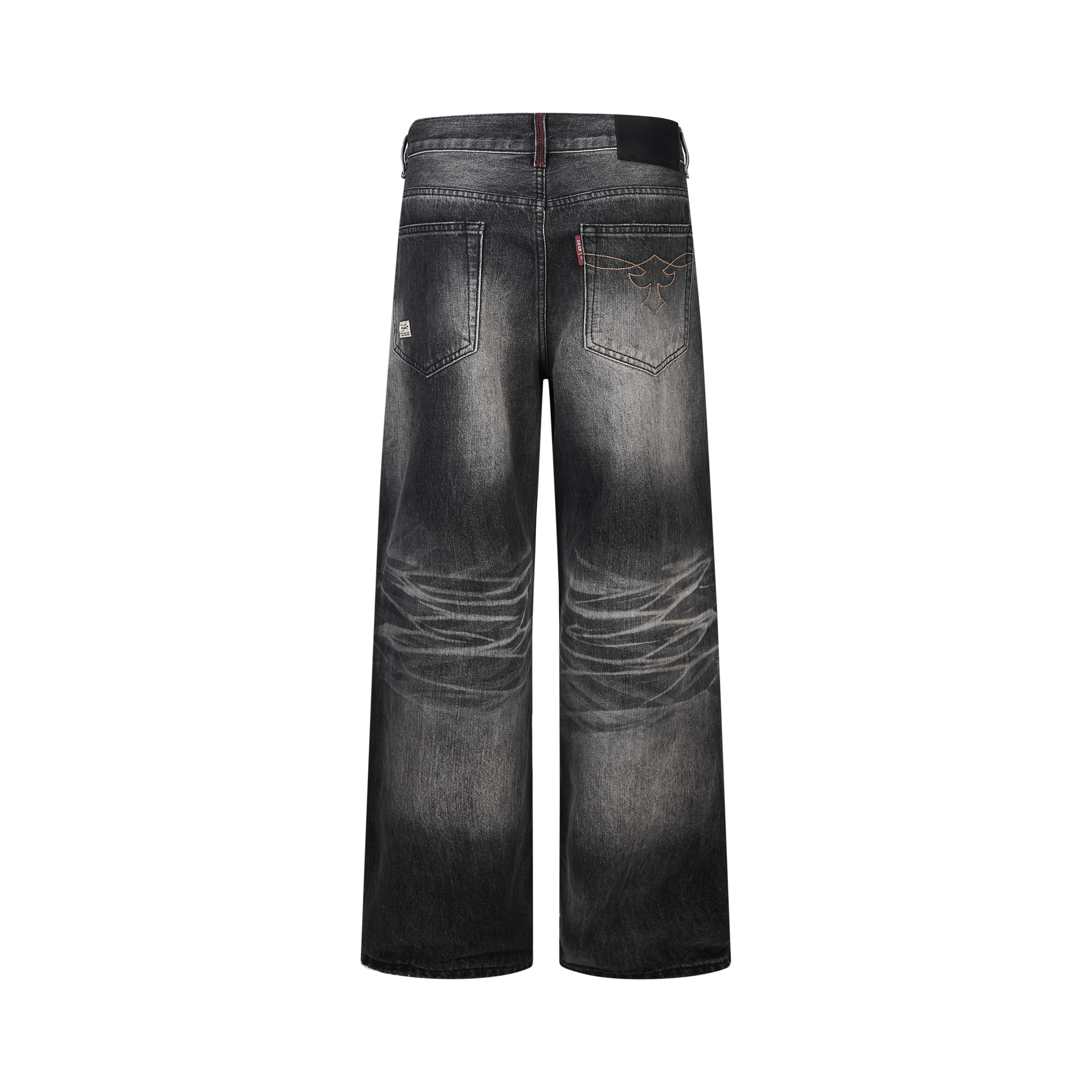 Omirad Vintage Faded Wide-Leg Jeans