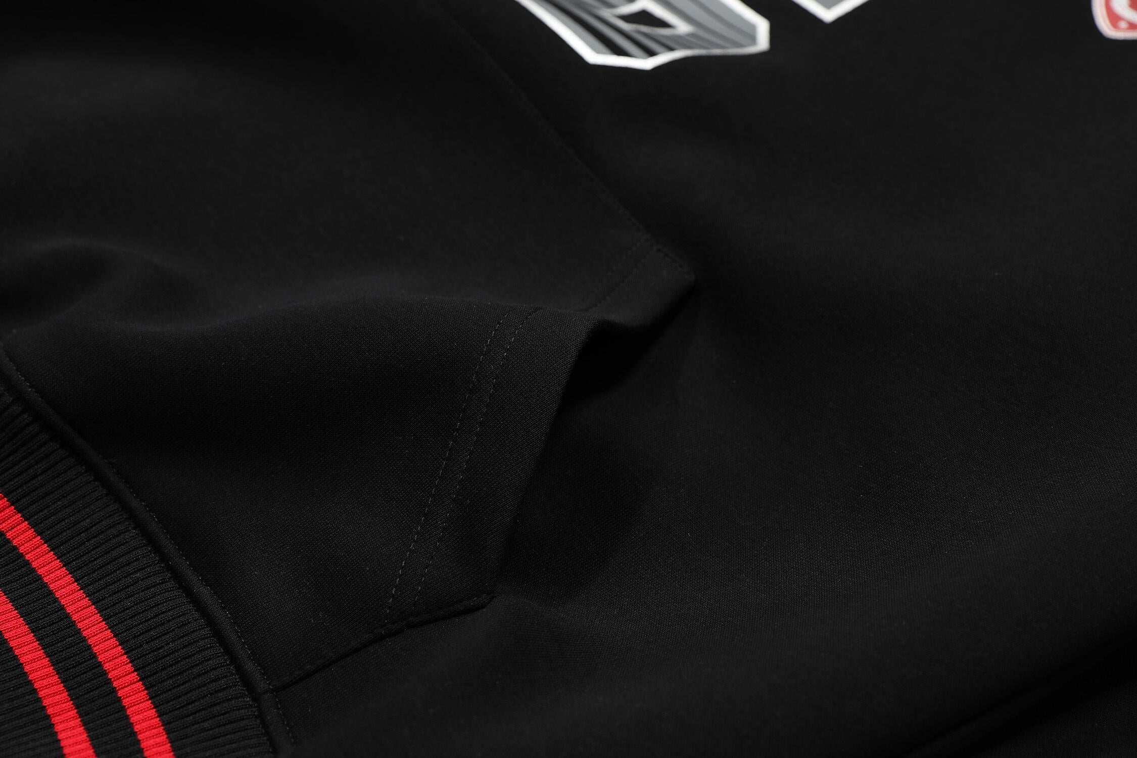 Omirad Sport-Stripe Graphic Fleece Hoodie