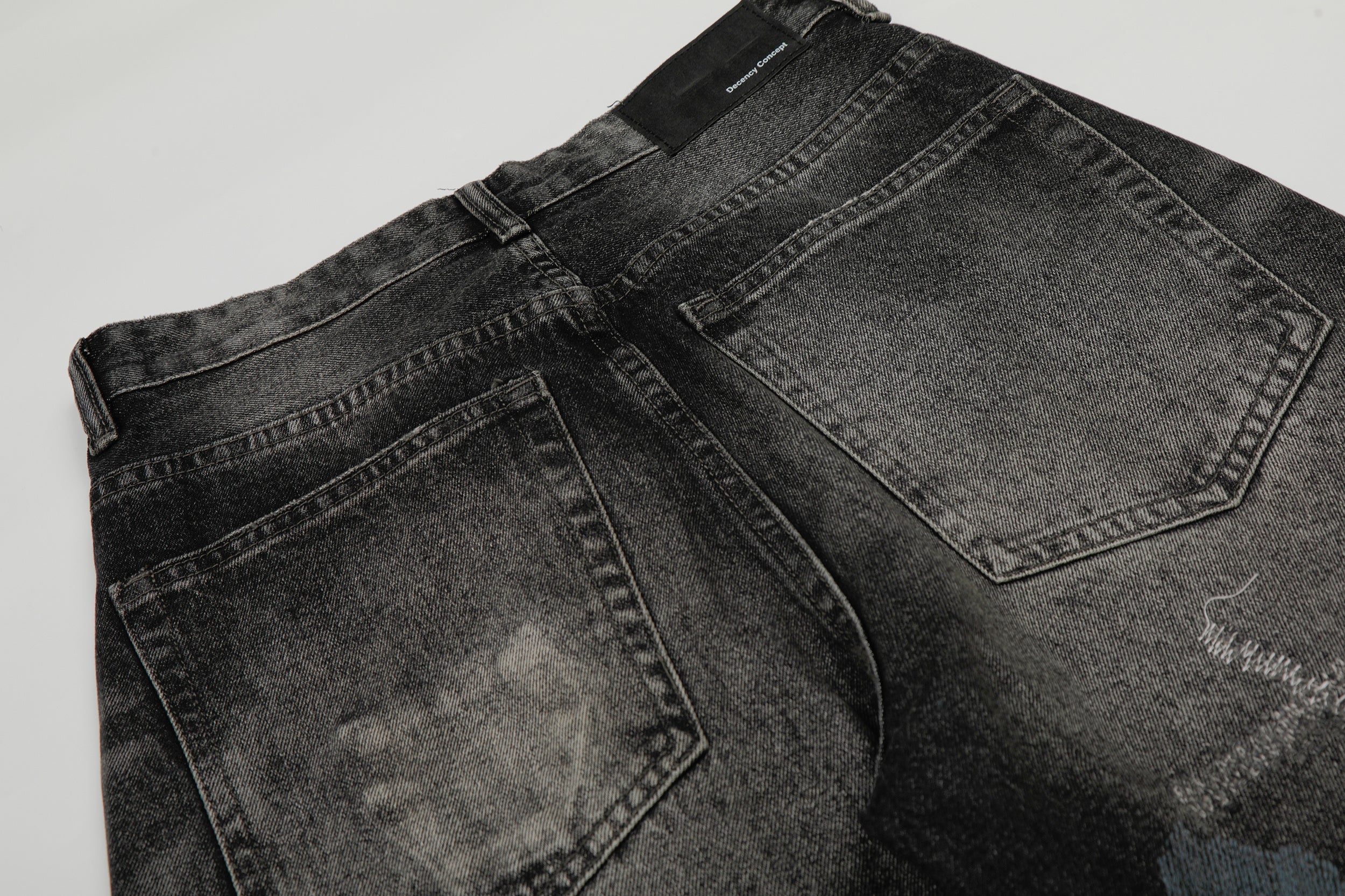 Omirad Washed Distressed Denim Pants