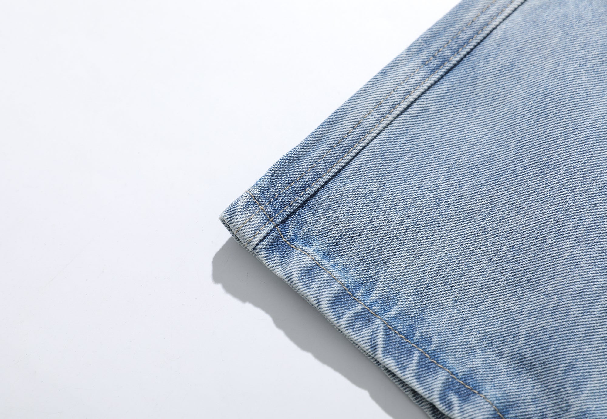 Omirad Vintage Wash Wide-Leg Denim Shorts