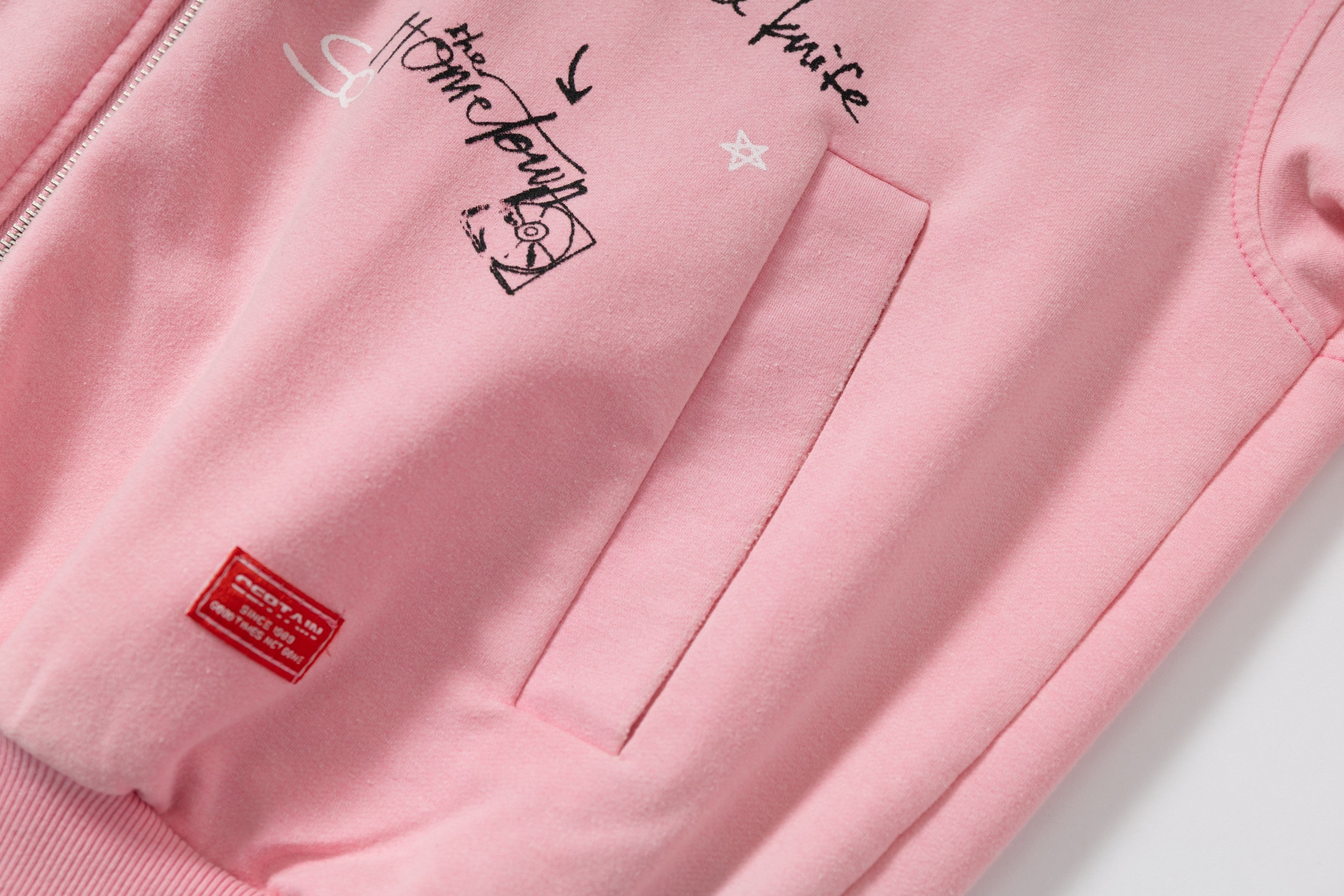 Omirad Gradient Graphic Zip Hoodie
