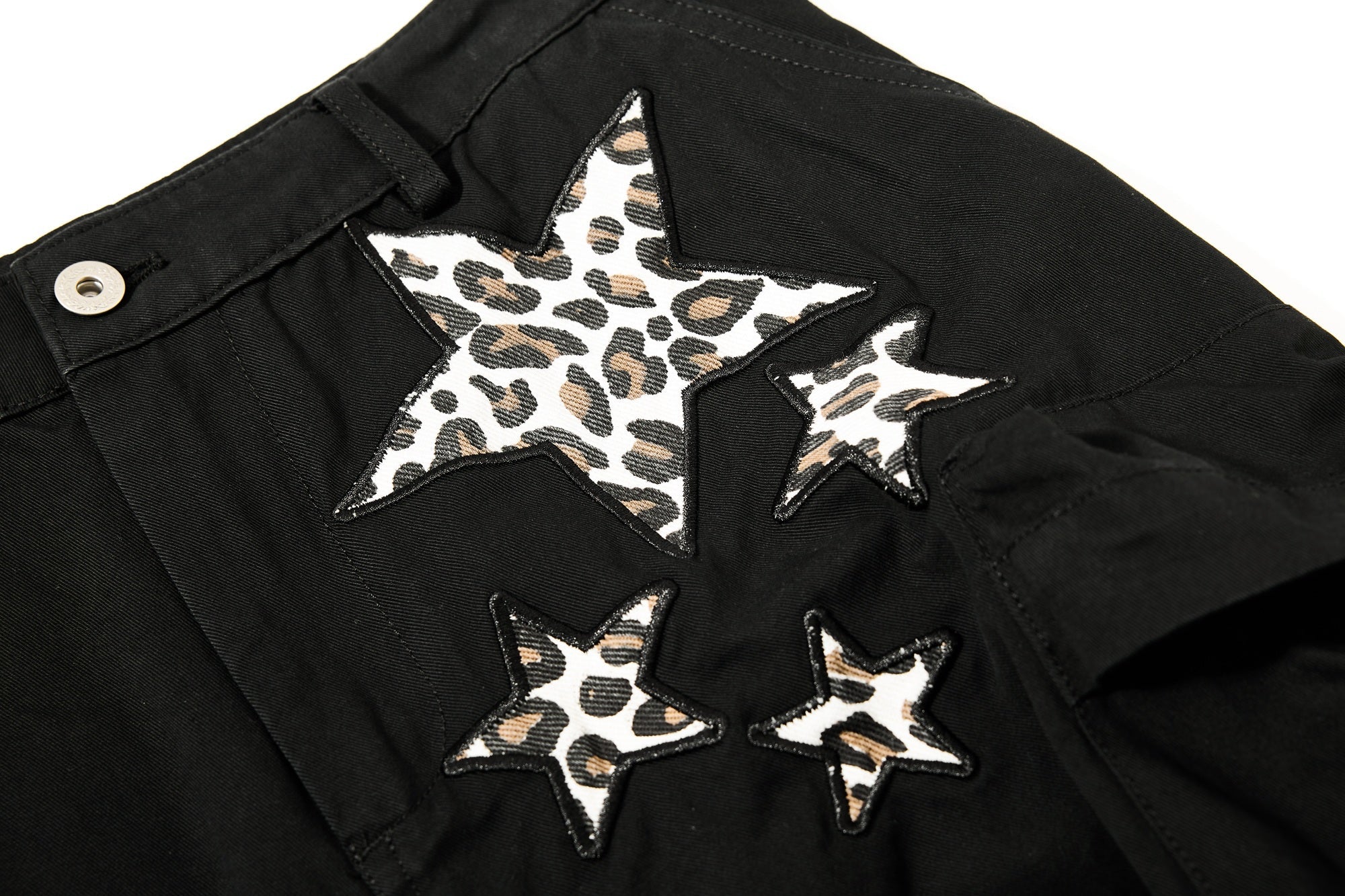 Omirad Leopard Star Multi-Pocket Cargo Pants