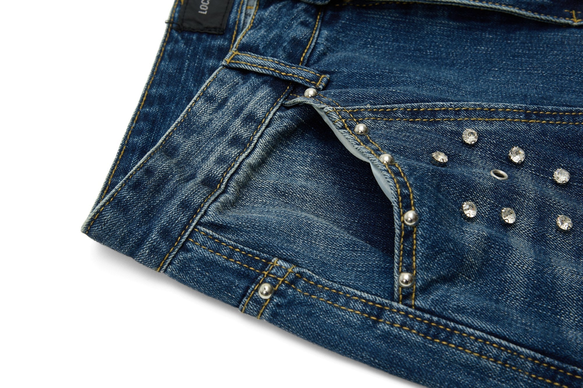 Omirad “Studded Panel Denim Jeans”