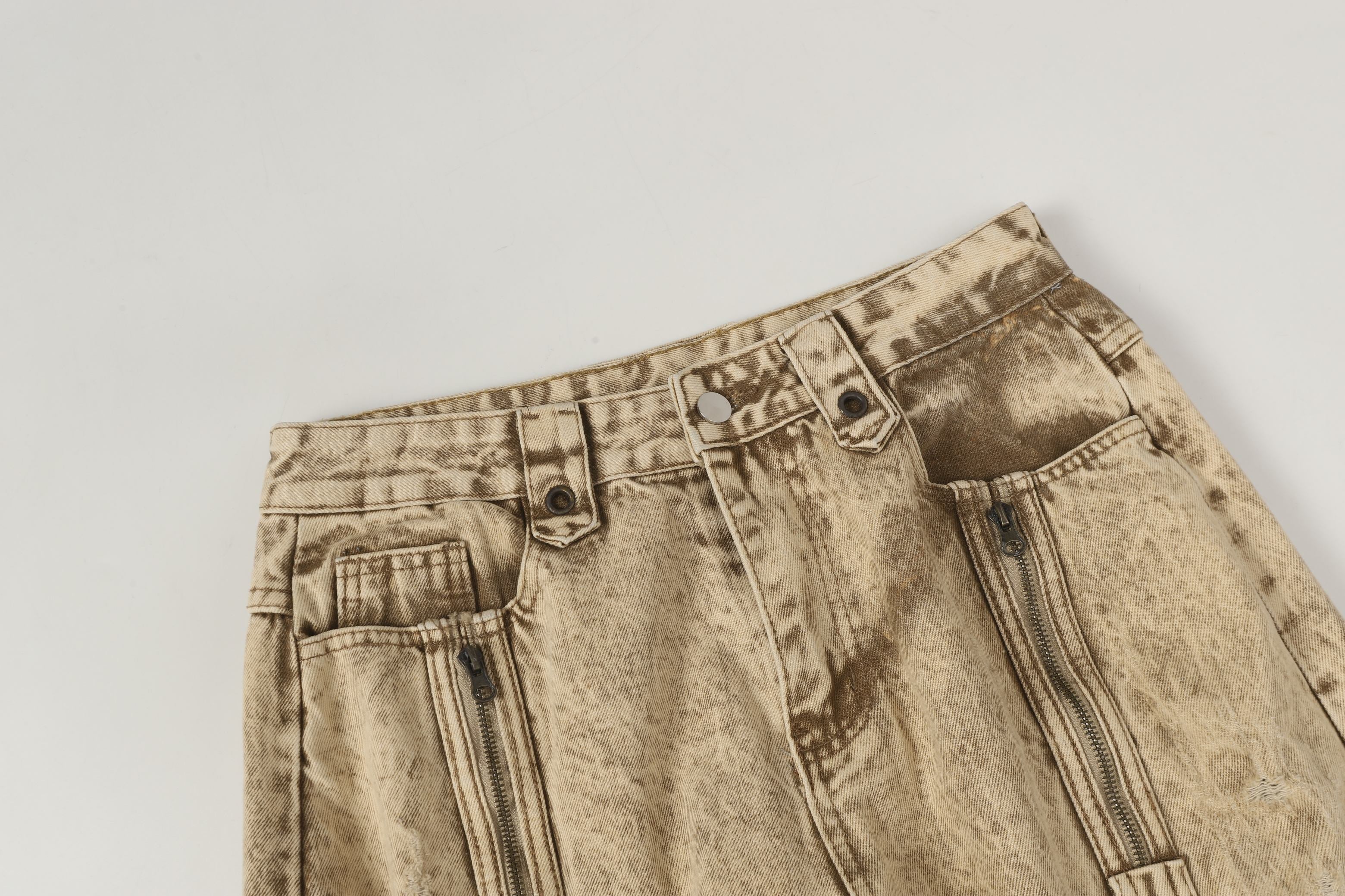 Omirad “Vintage Distressed Panel Jeans”