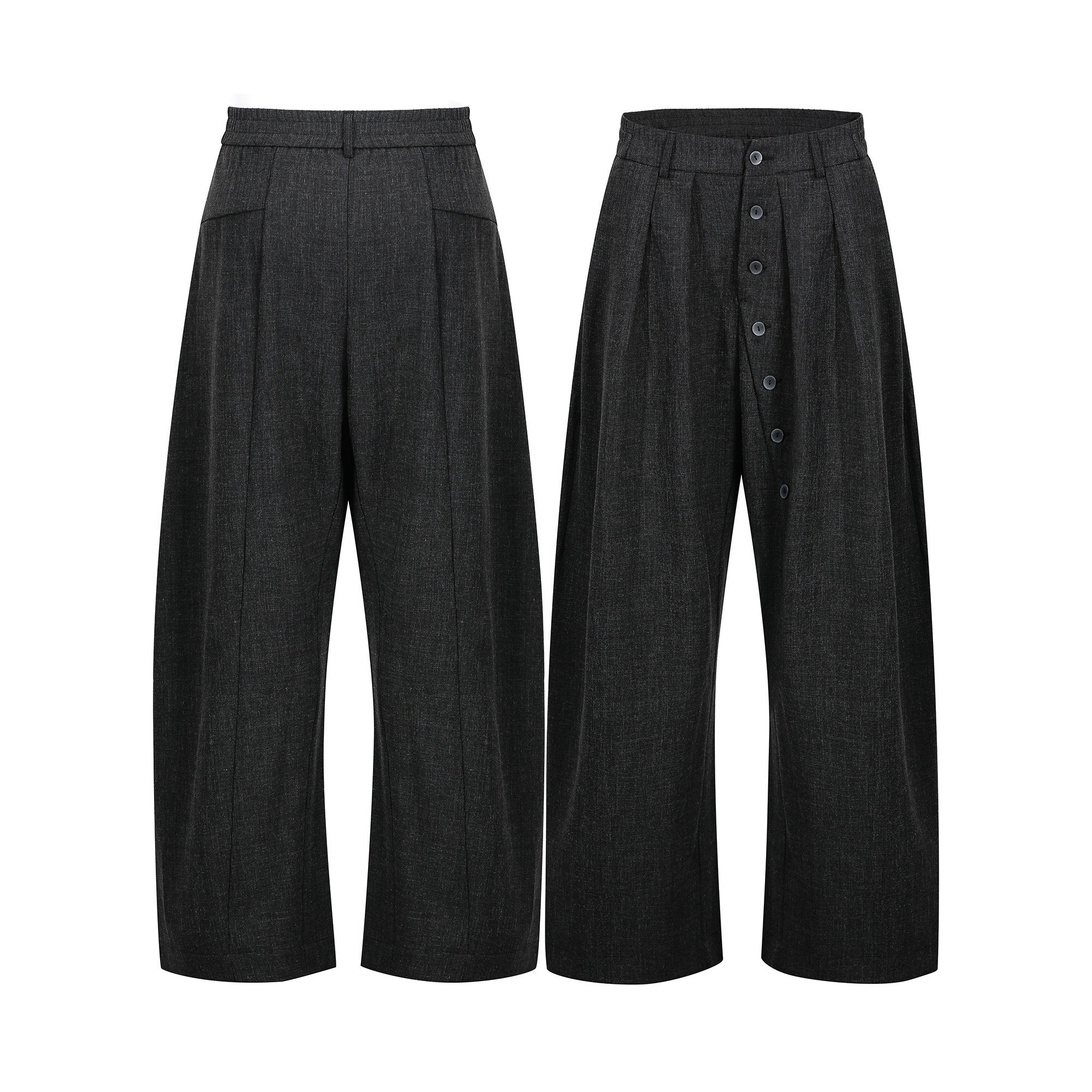 Omirad “Minimal Pleated Wide-Leg Pants”