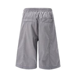 Omirad Washed Wide-Leg Stripe Shorts