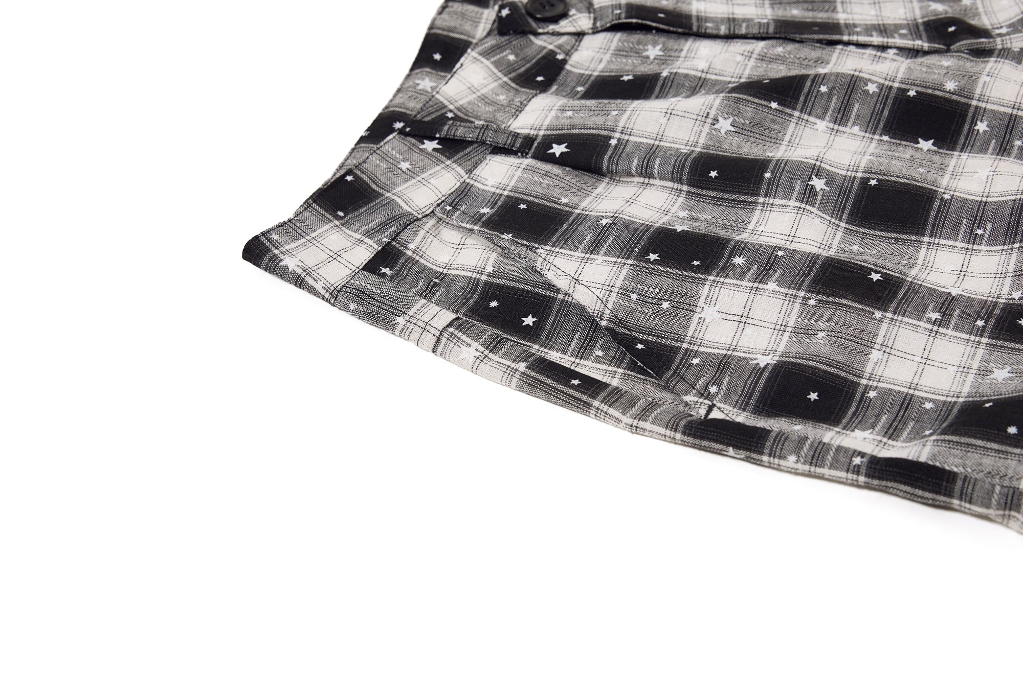 Omirad Plaid Star Cargo Shorts