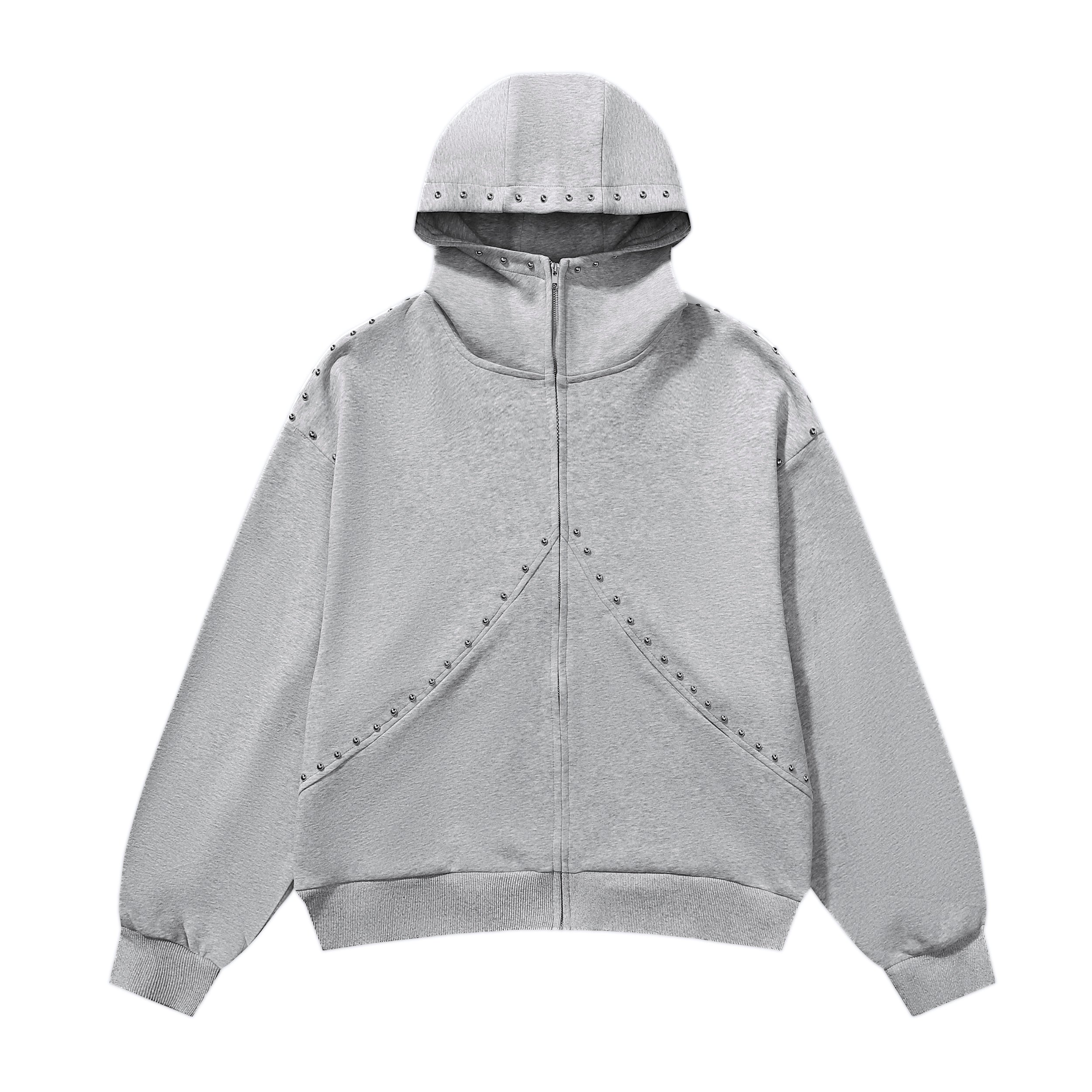 Omirad Studded Arc Zip Hoodie*
