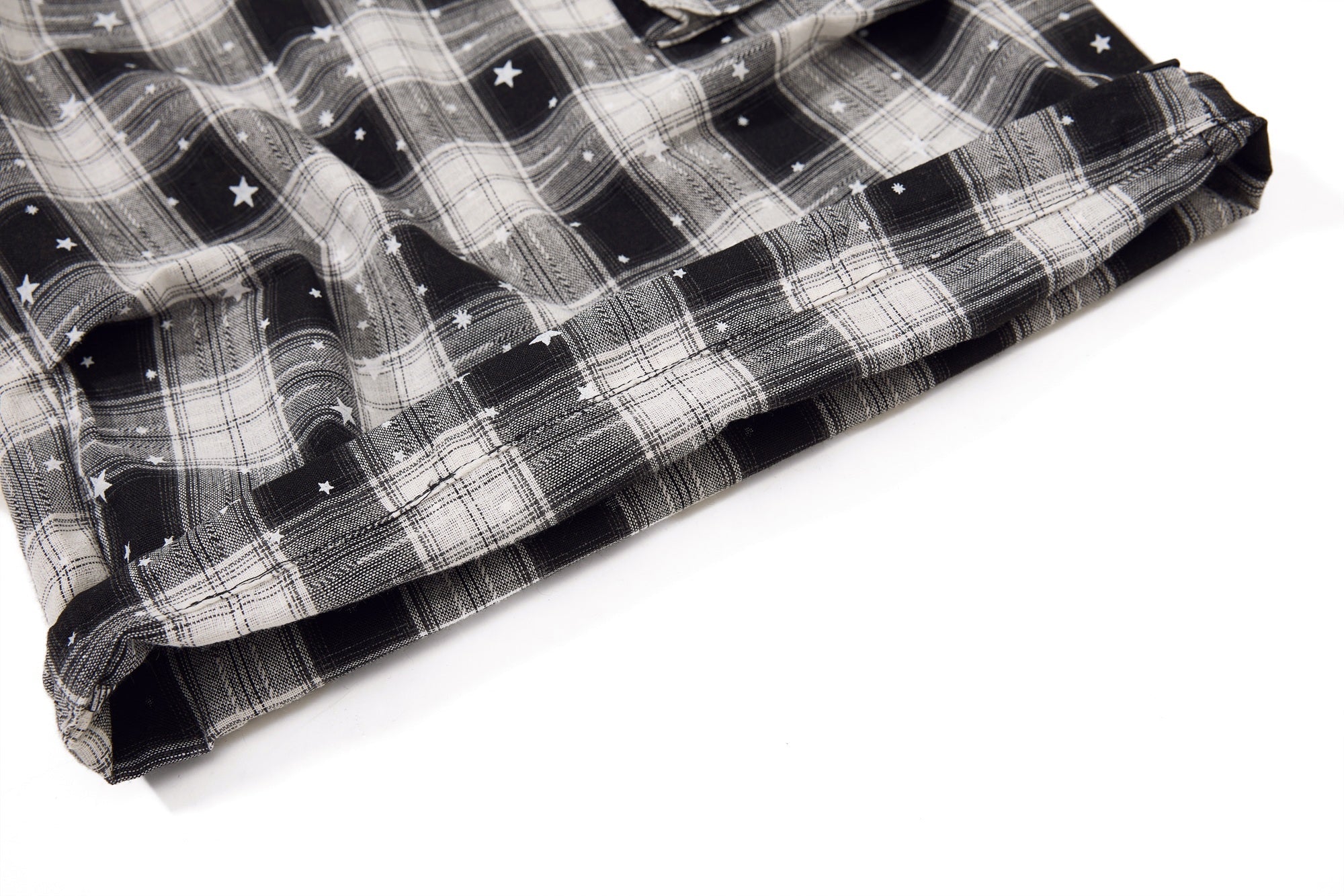 Omirad Plaid Star Cargo Shorts