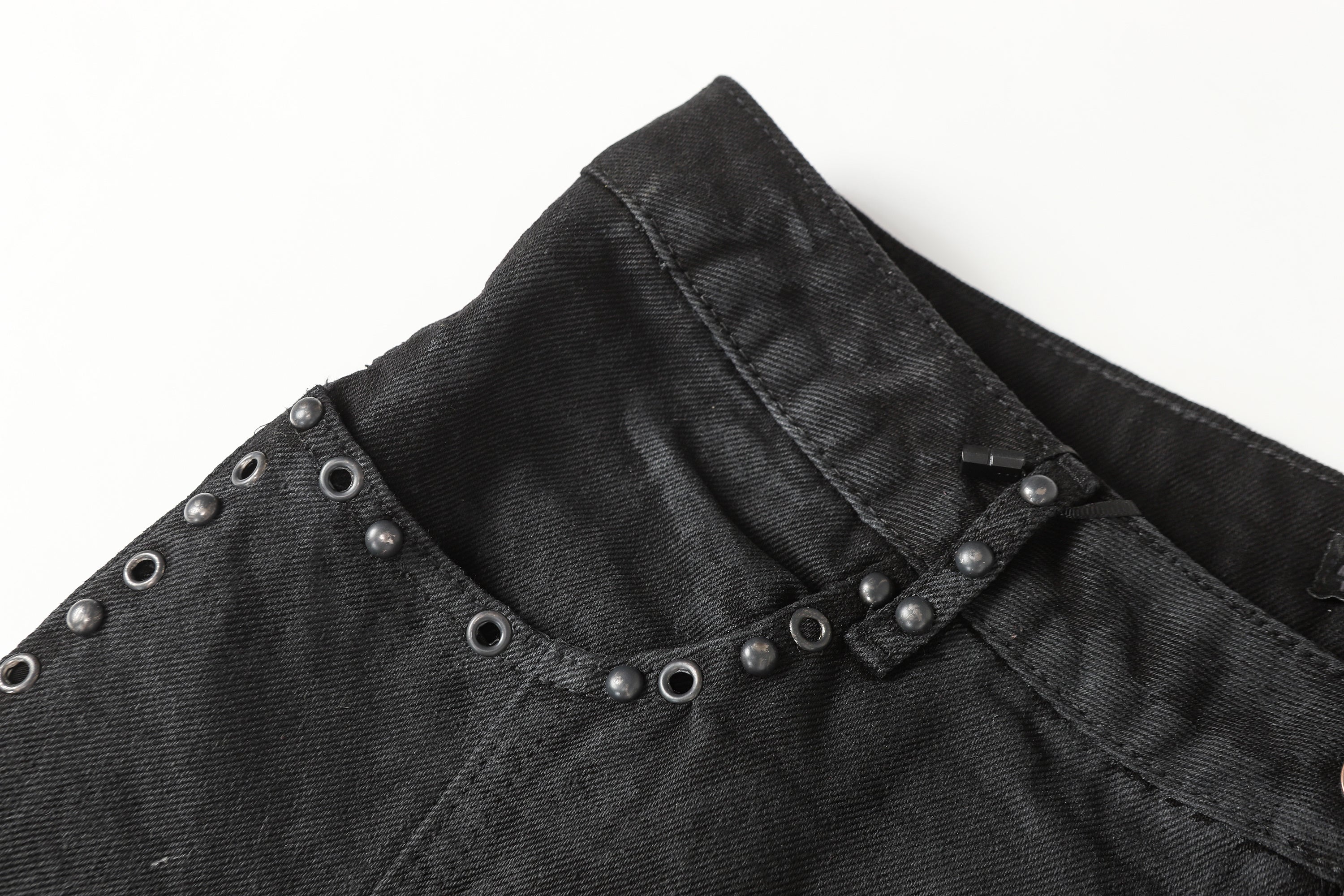 Omirad Studded Panel Wide-Leg Jeans