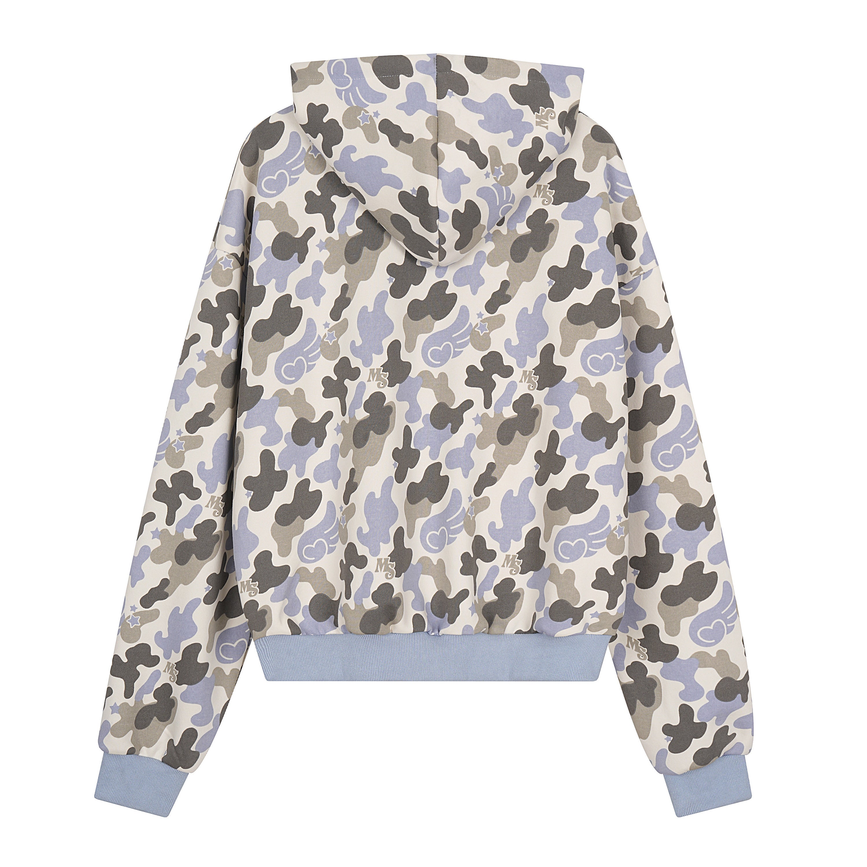 Omirad Camo Graphic Zip-Up Hoodie