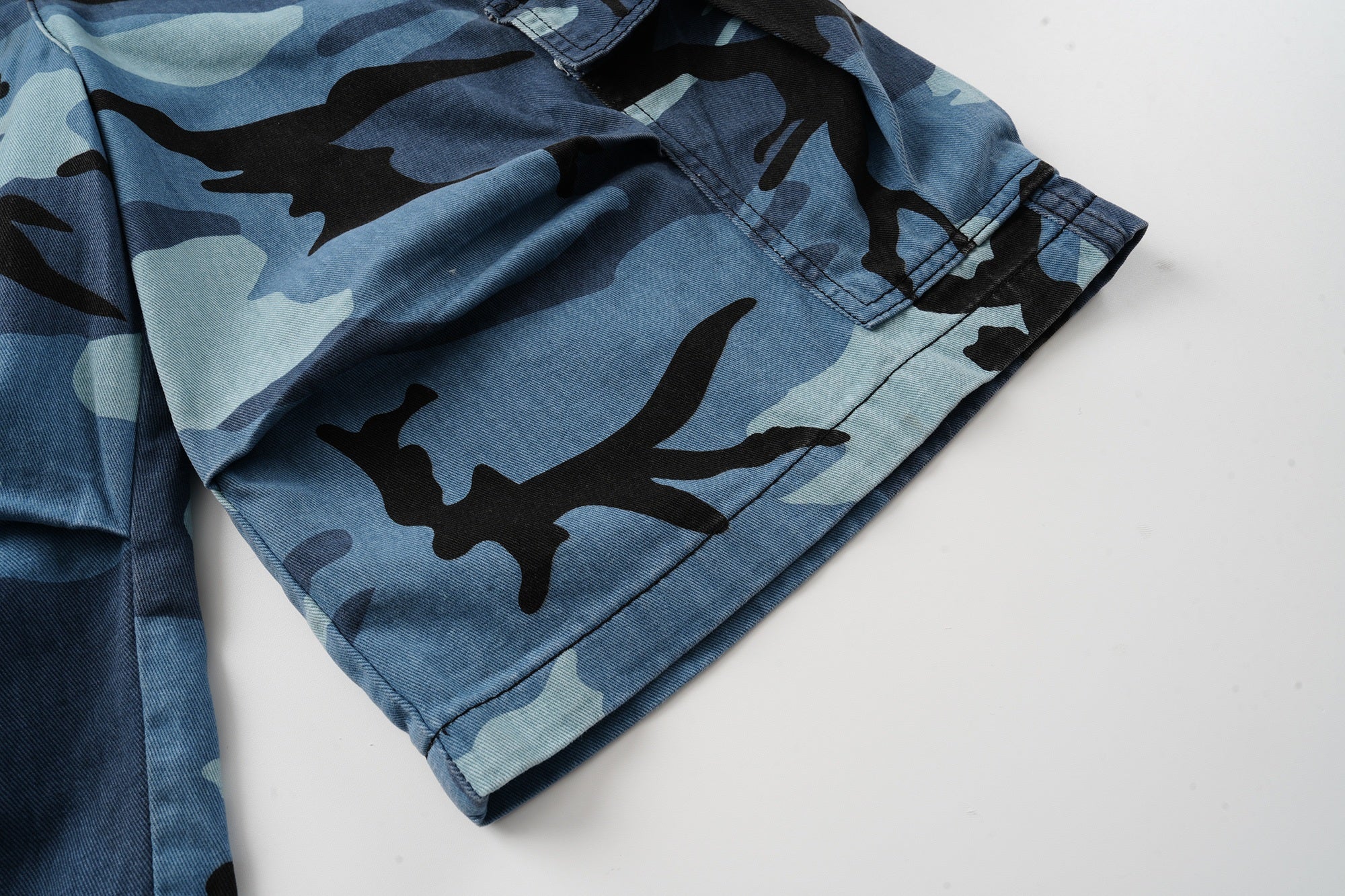 Omirad Blue Camo Cargo Shorts