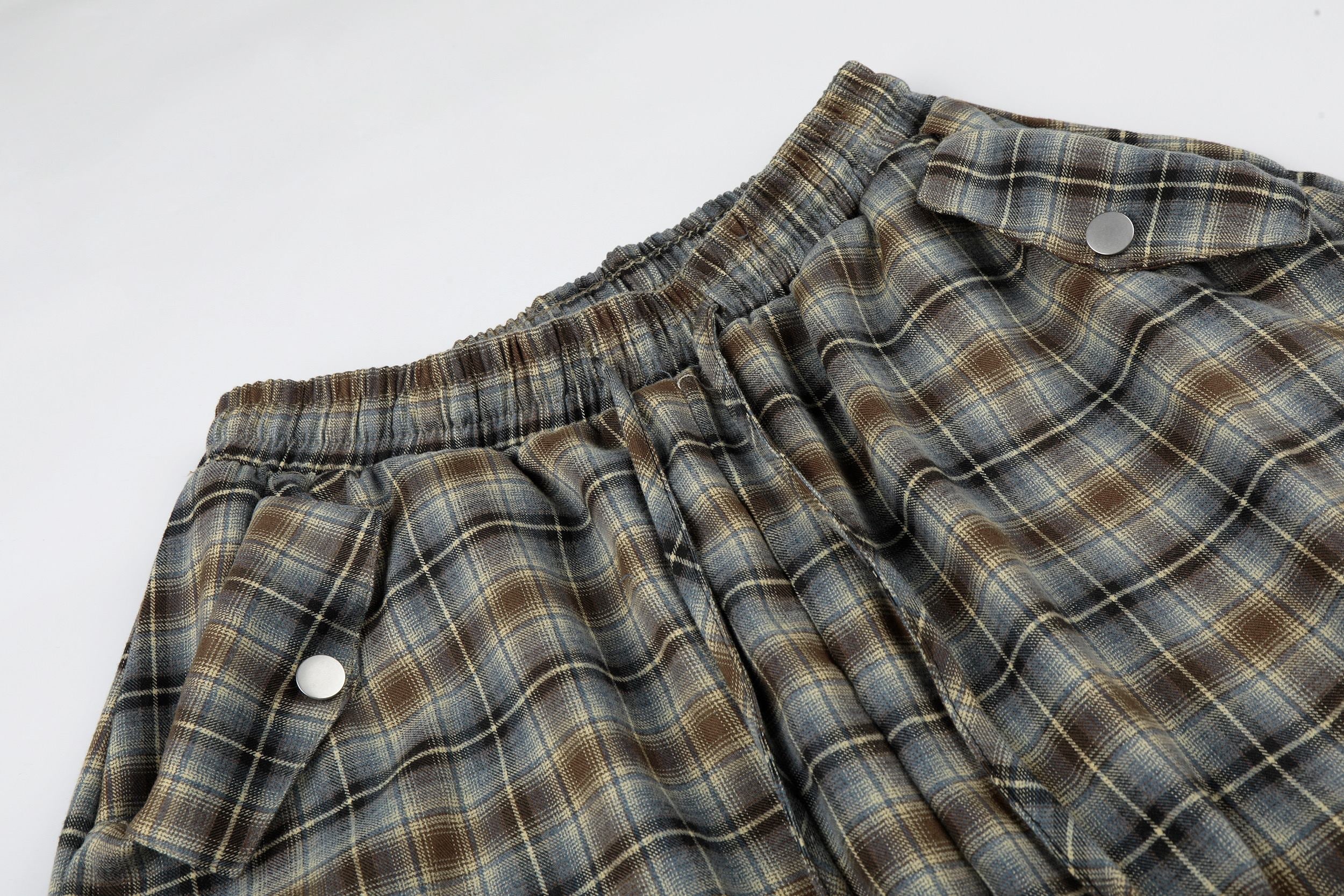 Omirad Plaid Lounge Shorts