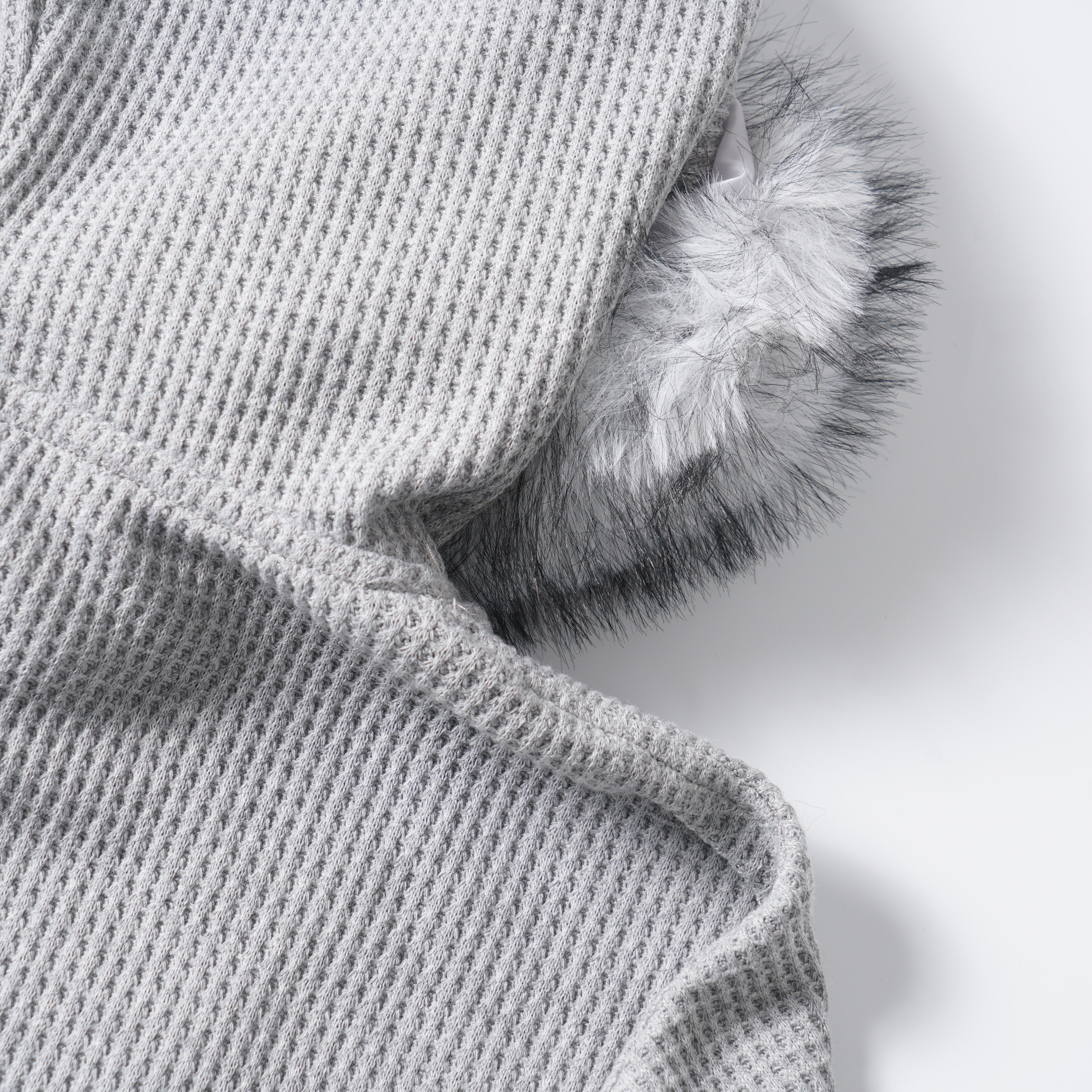 Omirad Faux Fur Trim Zip-Up Hoodie