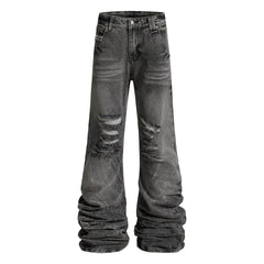 Omirad Distressed Studded Denim Pants