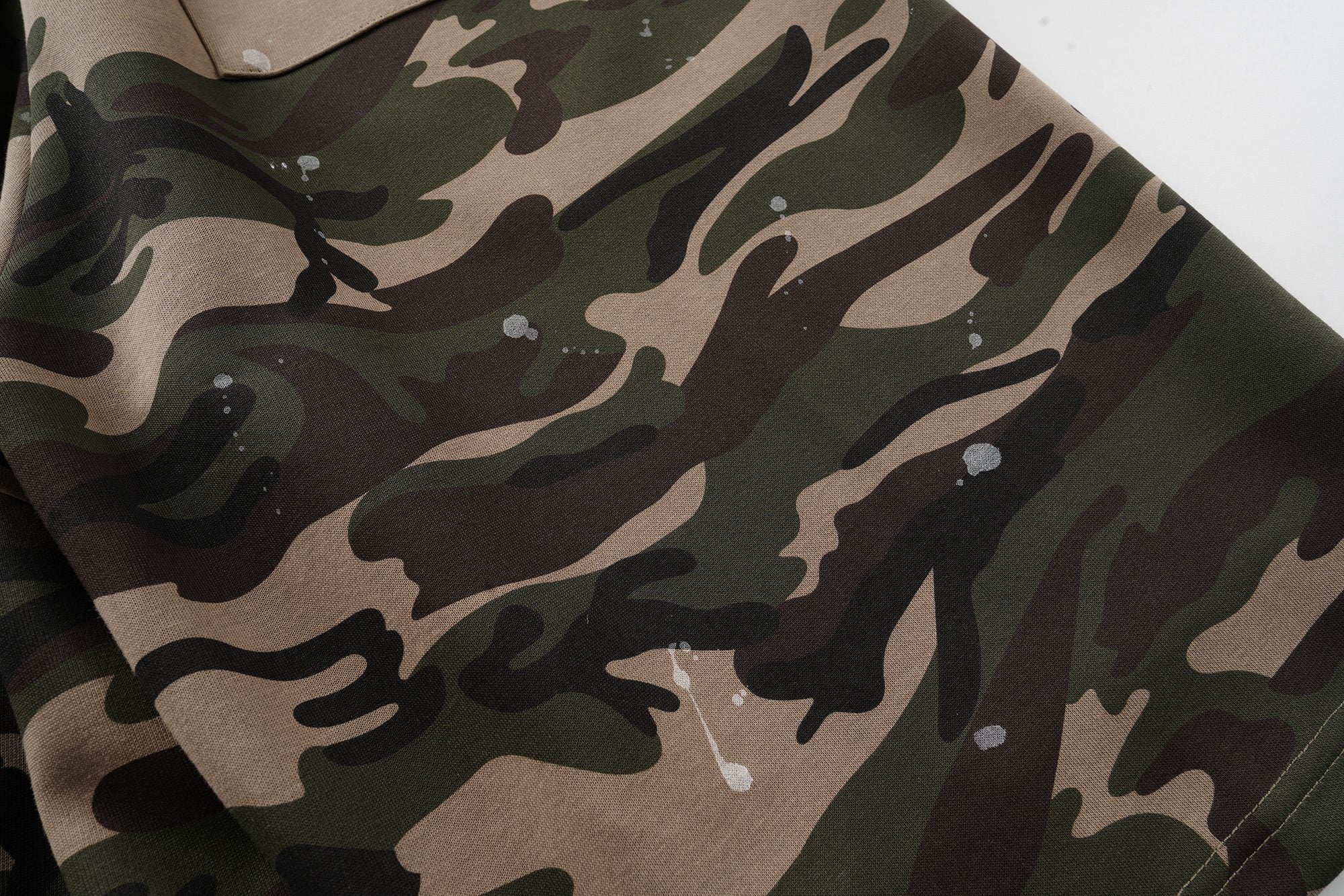 Omirad Camo Patchwork Baggy Shorts