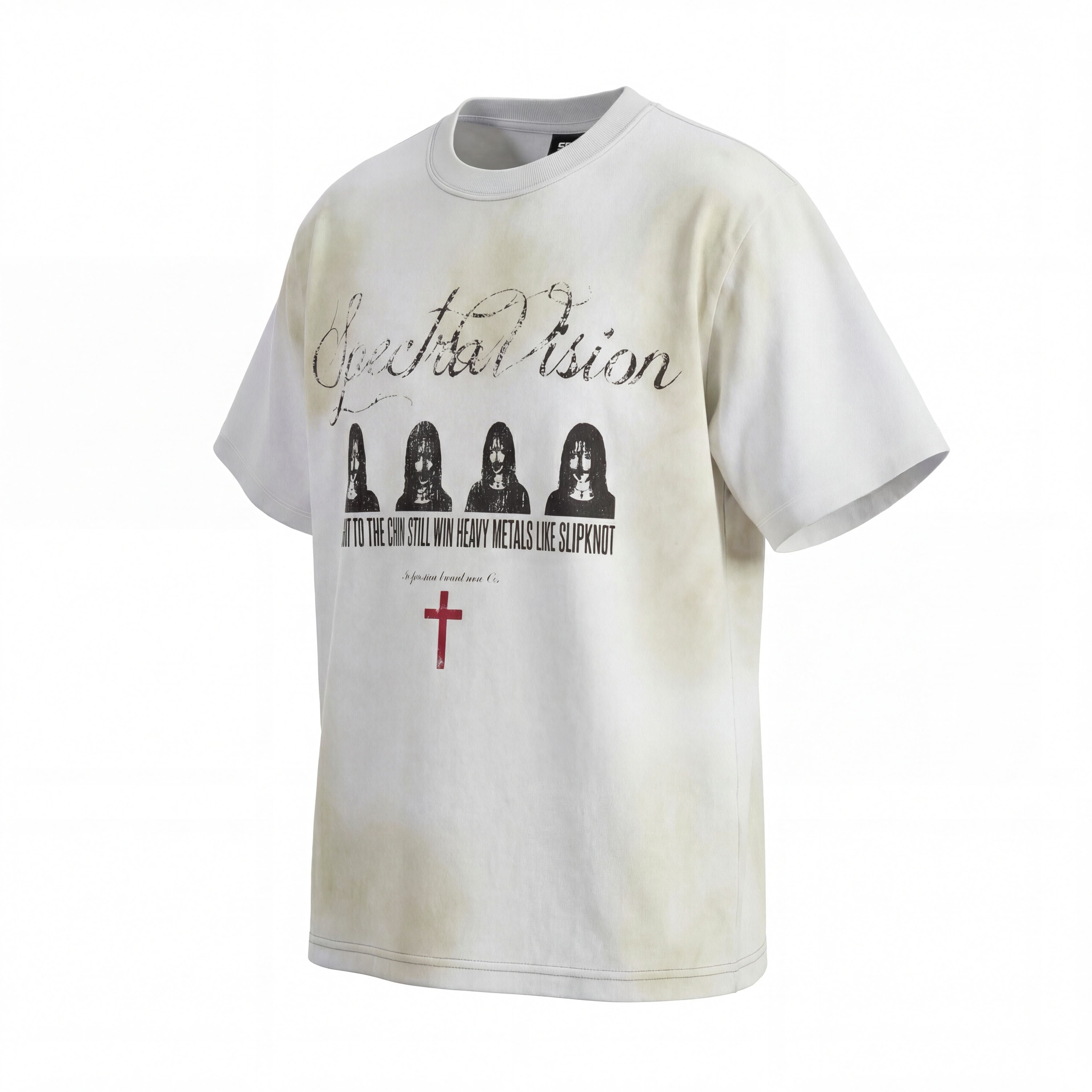 Omirad “Spectra Vision Distressed Graphic Tee”