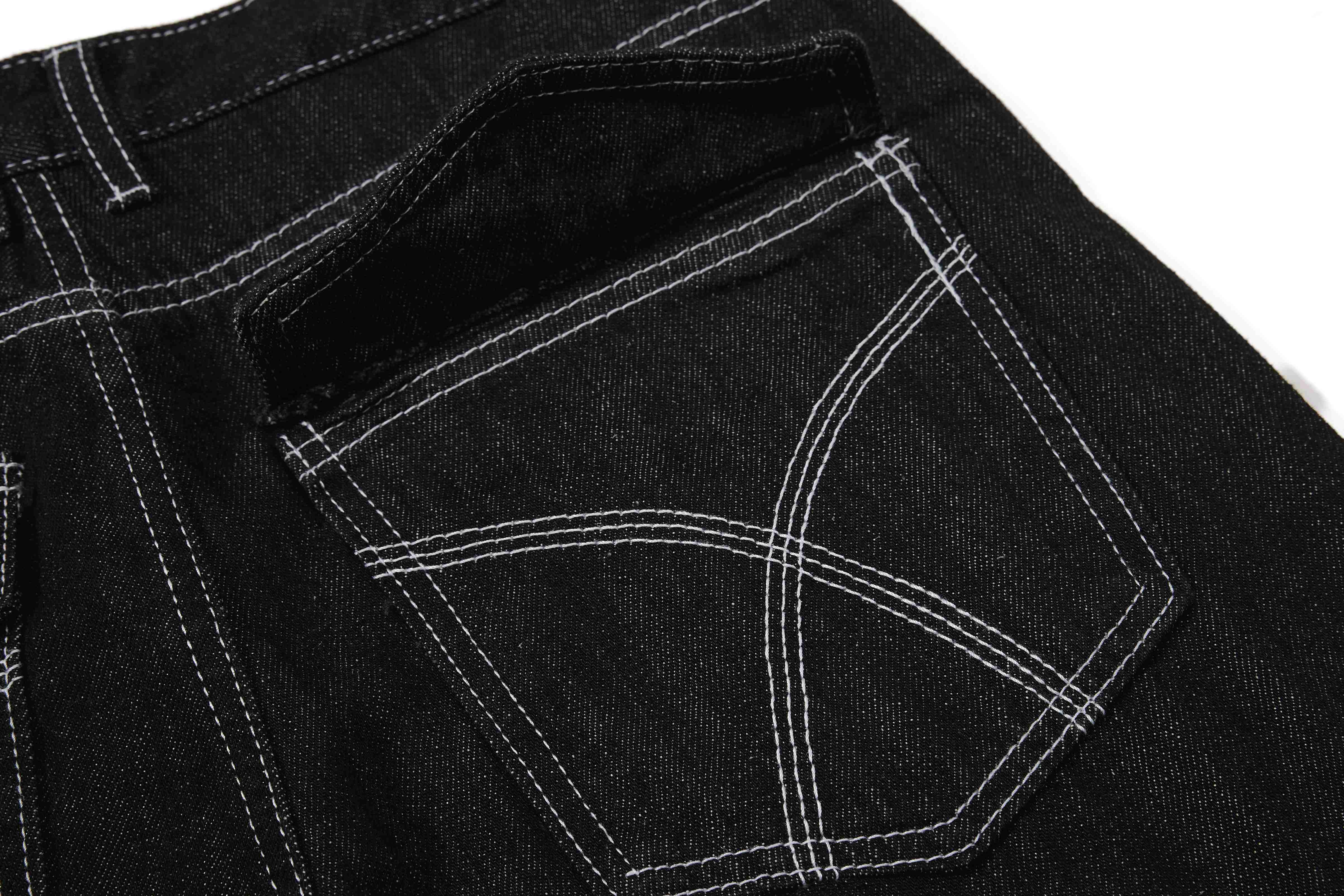 Omirad Studded Strap Denim Pants