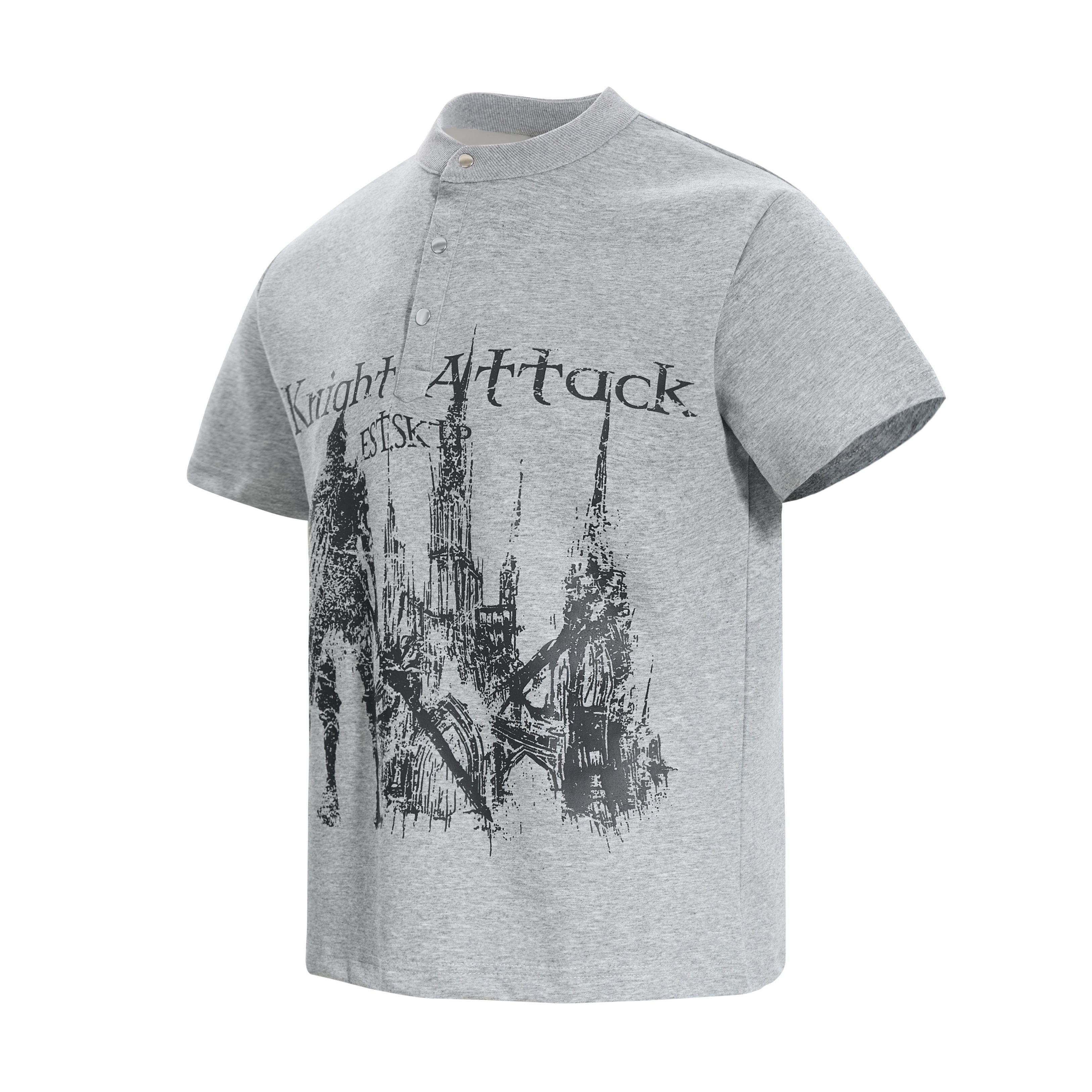Omirad “Knight Attack Graphic Polo Tee”