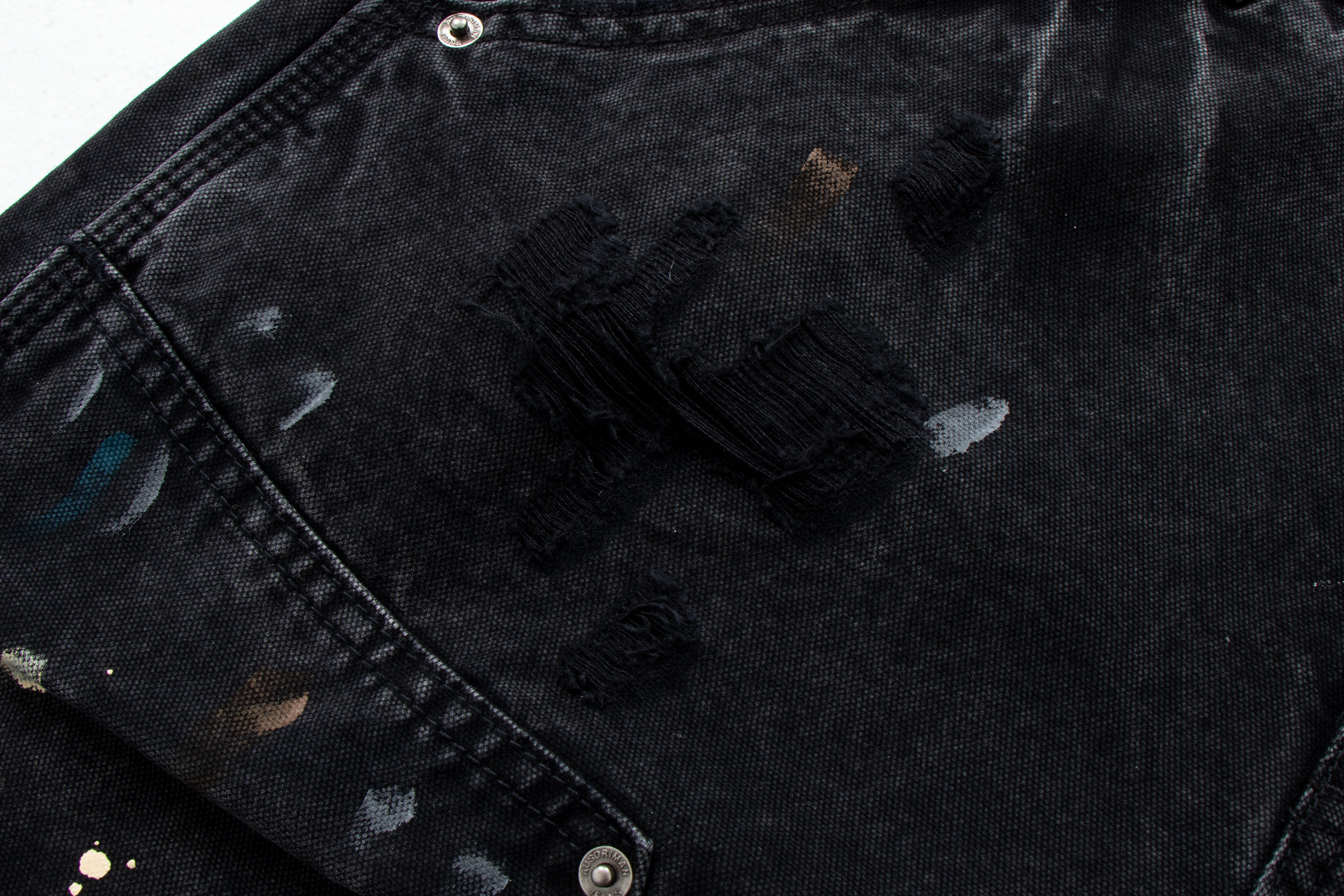 Omirad Distressed Workwear Denim Pants