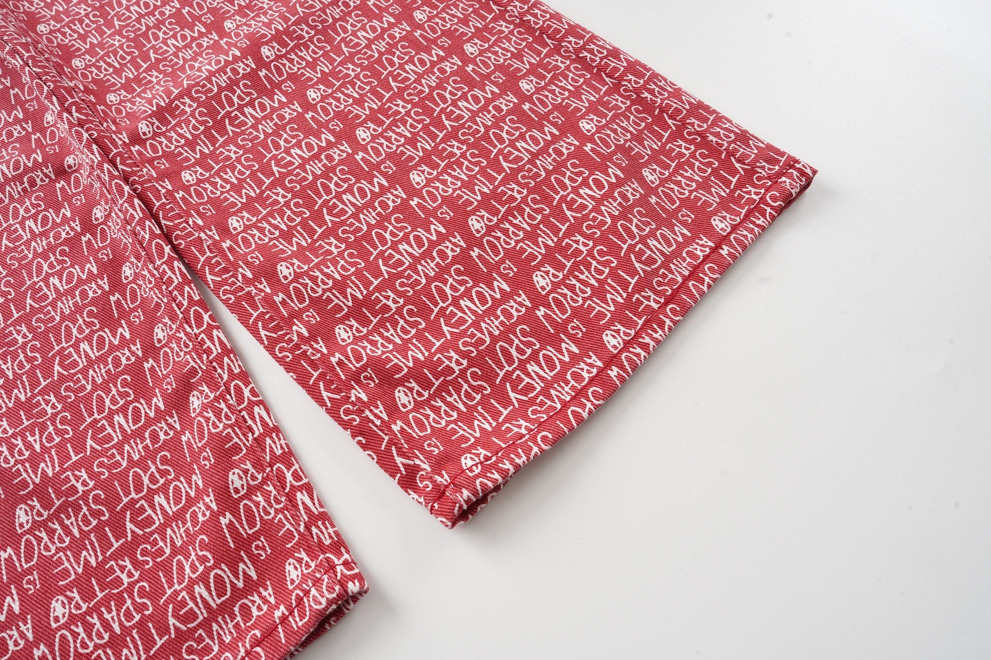 Omirad All-Over Script Print Wide-Leg Pants