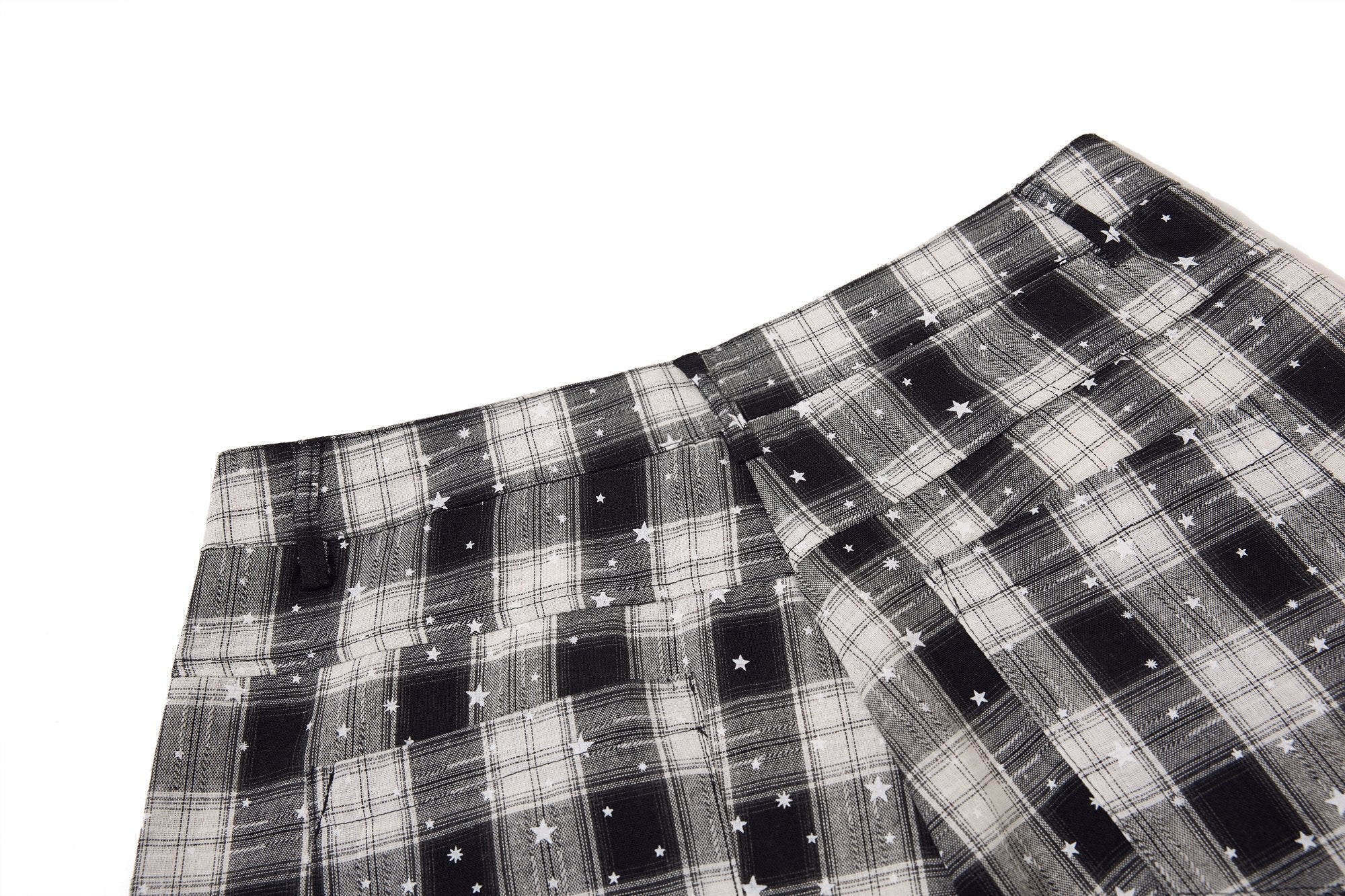Omirad Plaid Star Cargo Shorts