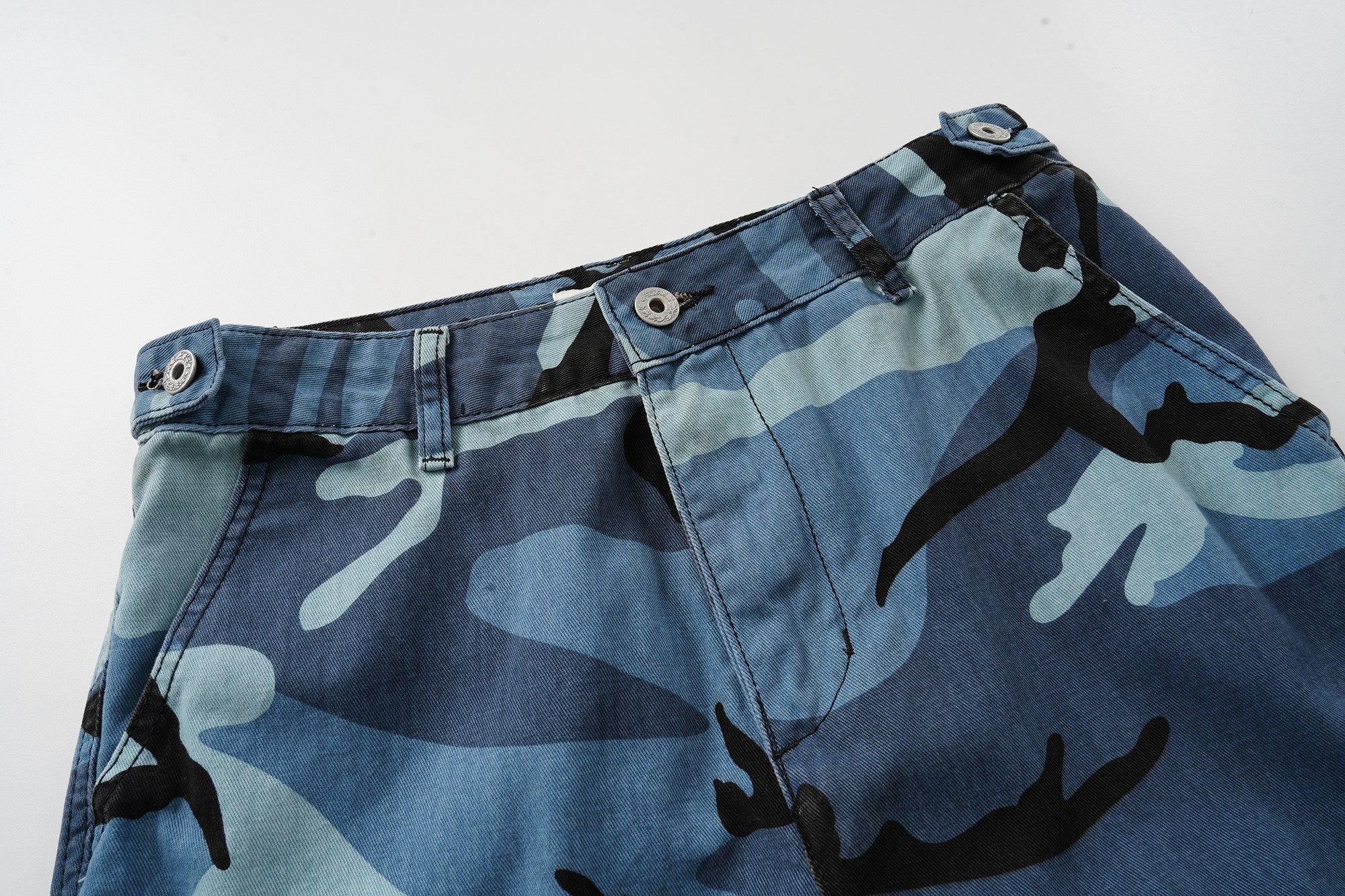 Omirad Blue Camo Cargo Shorts