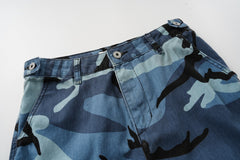 Omirad Blue Camo Cargo Shorts