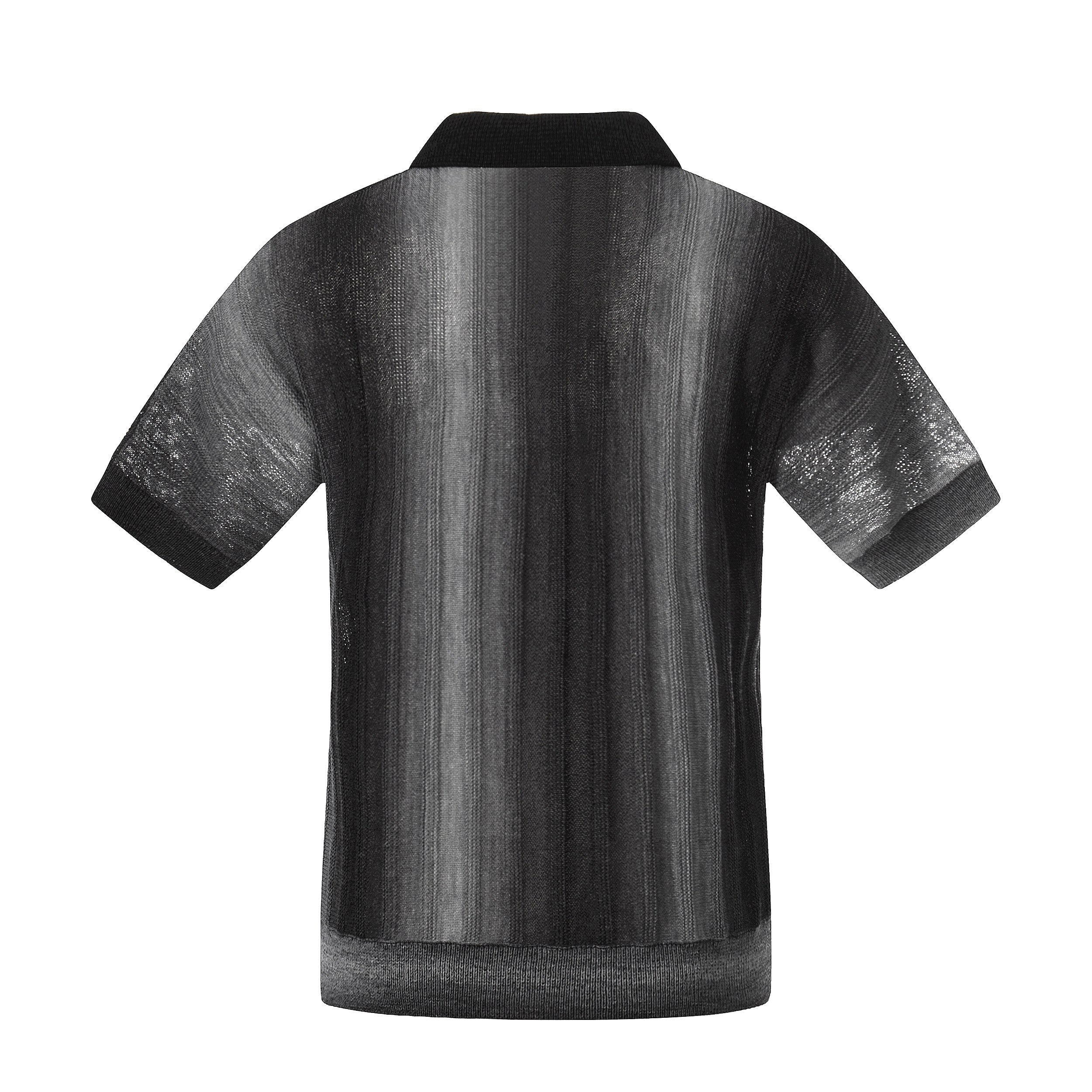 Omirad “Gradient Knit Polo Tee”