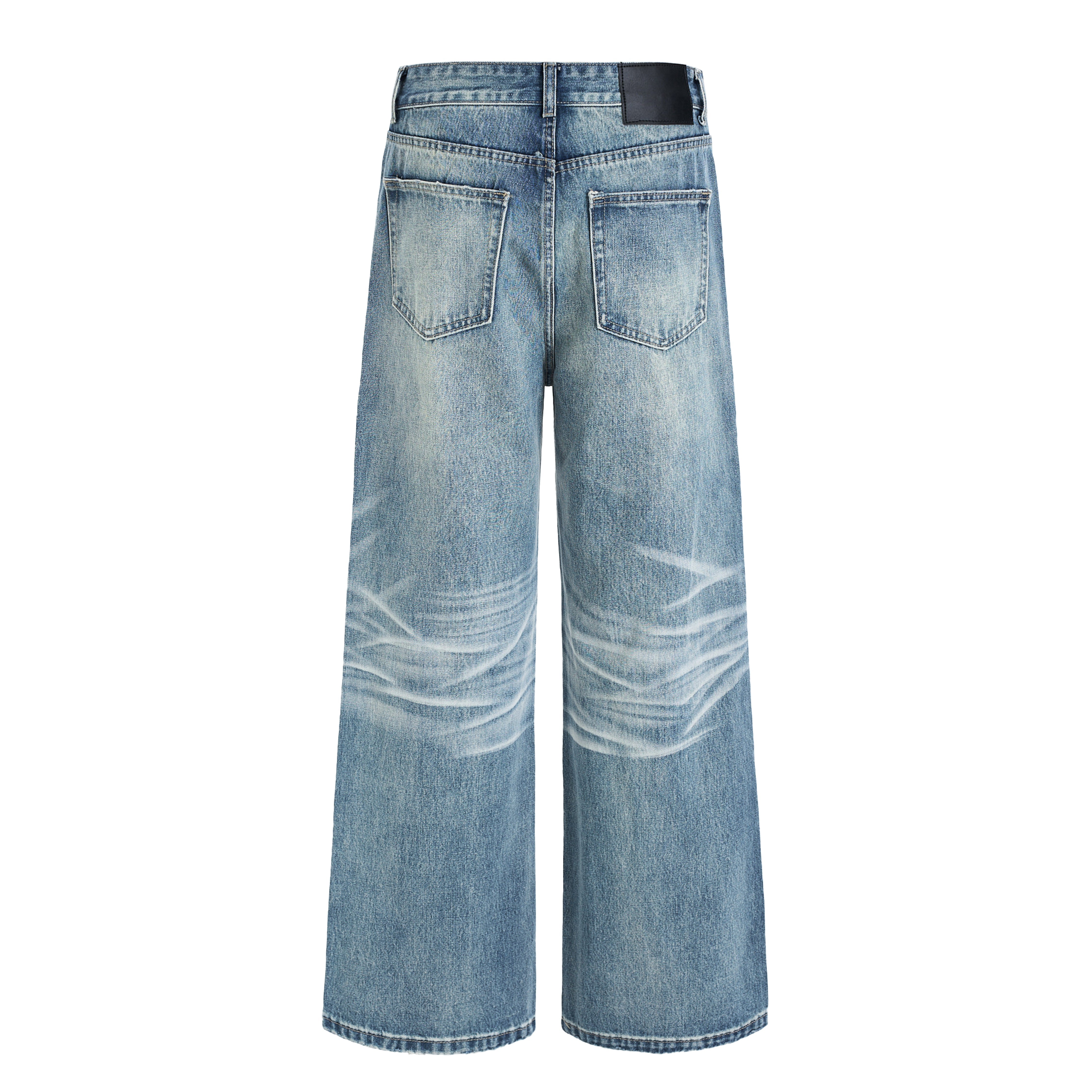 Omirad Washed Wide-Leg Denim Jeans