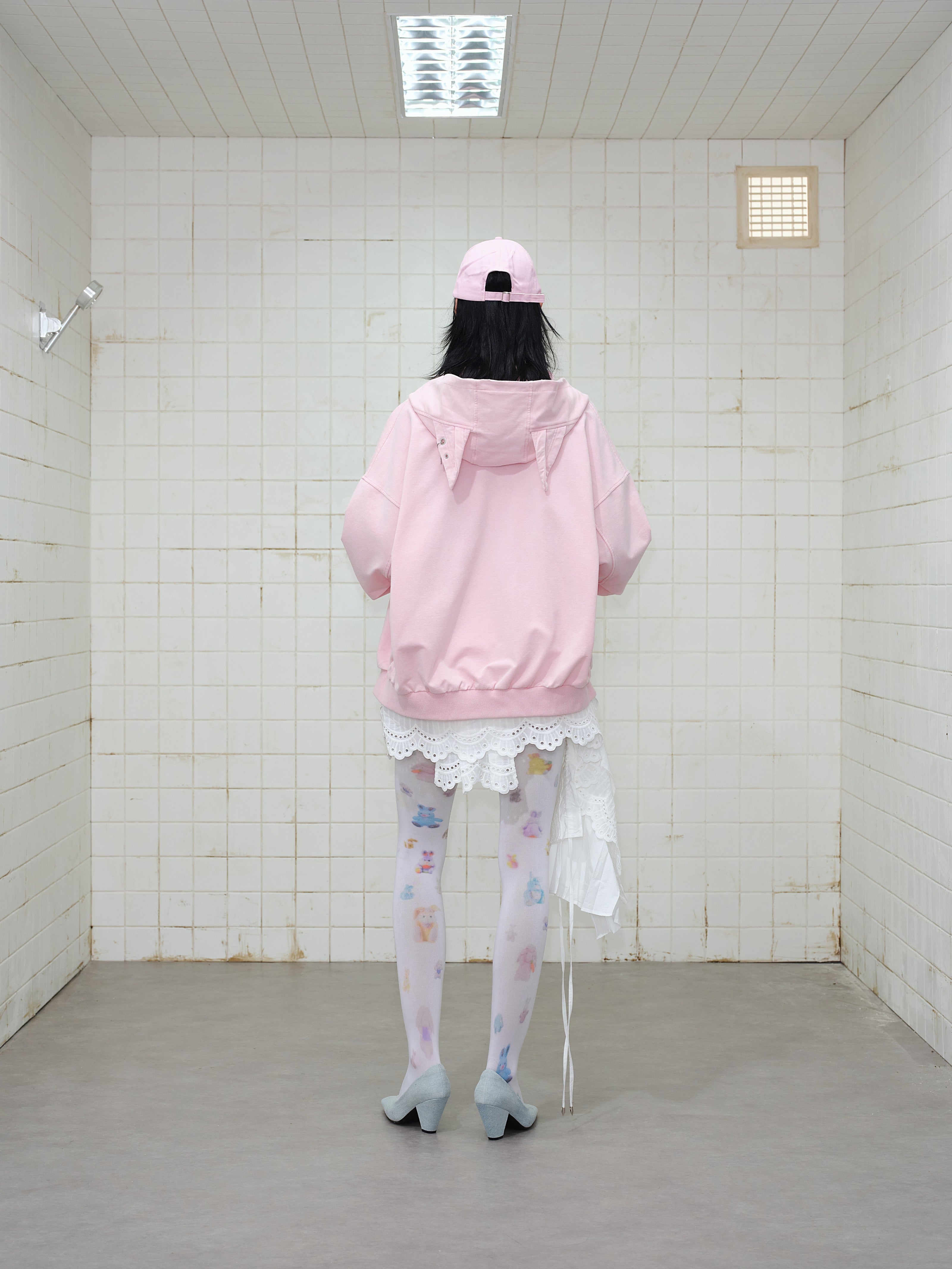 Omirad Gradient Graphic Zip Hoodie