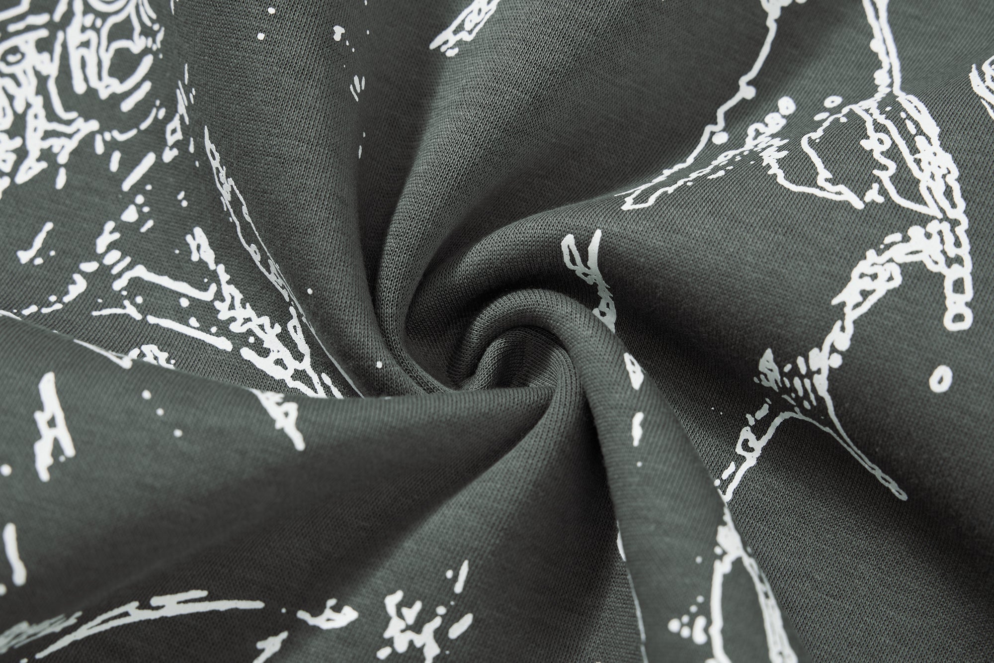 Omirad Gothic Line Art Zip Hoodie