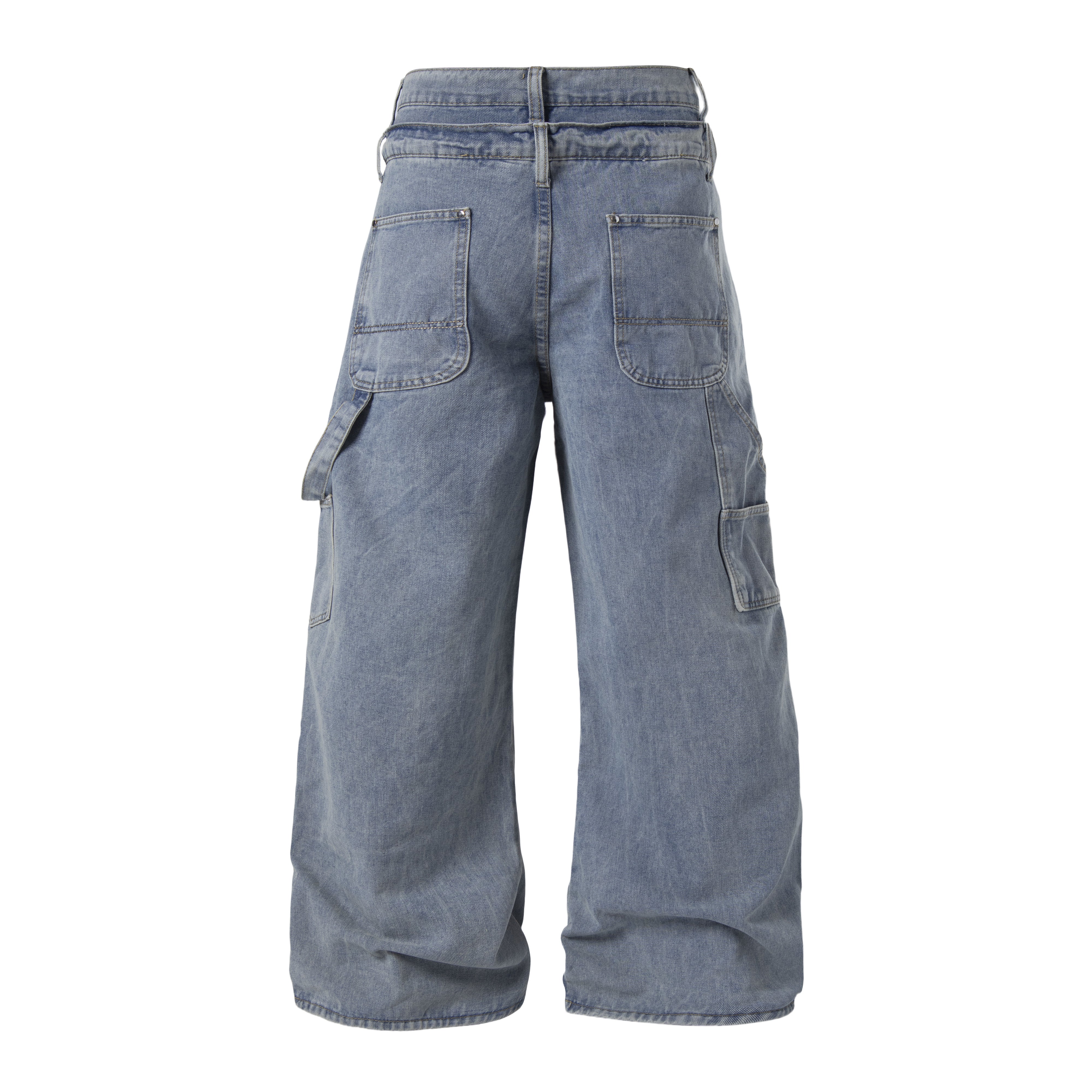 Omirad Distressed Panel Denim Pants