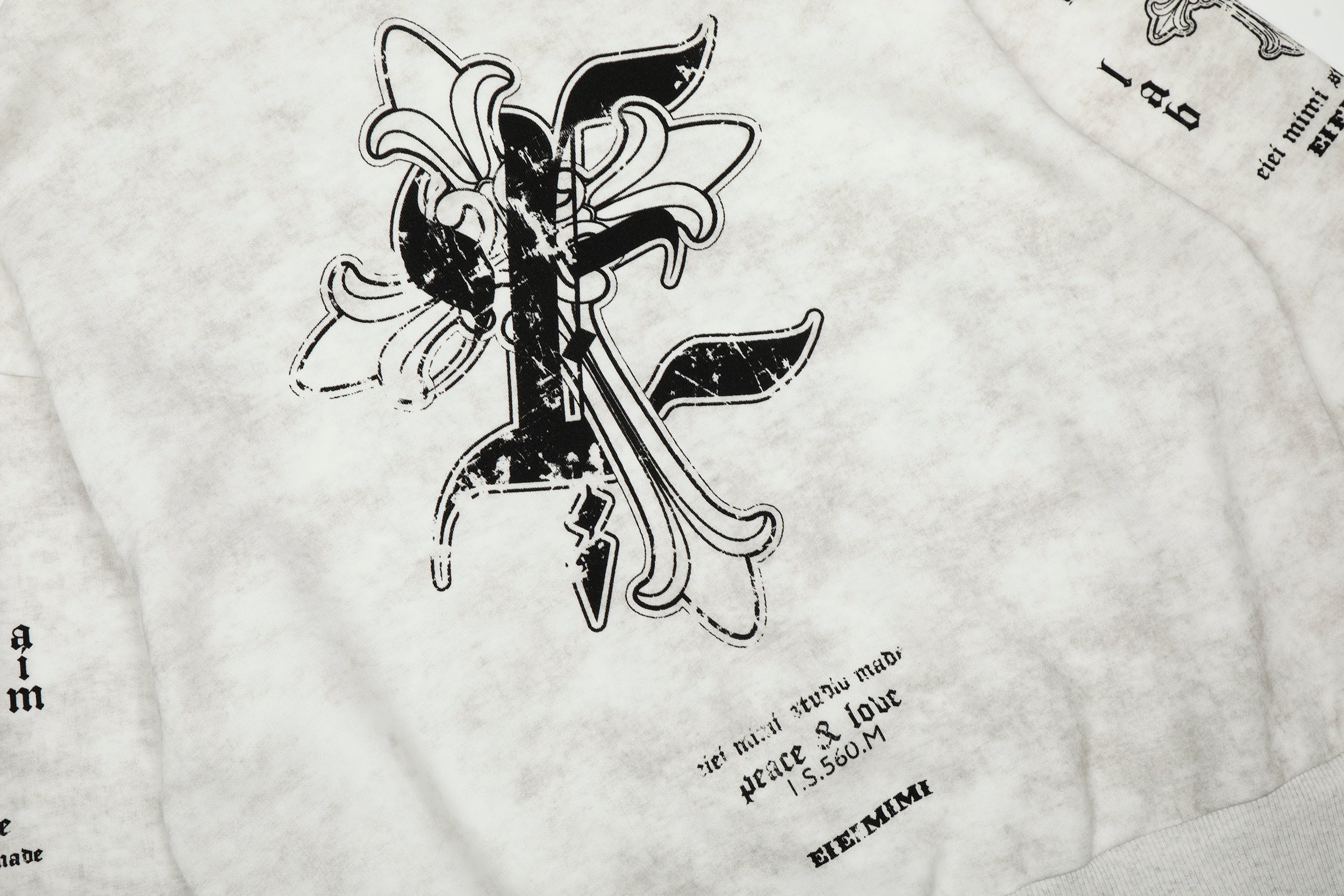 Omirad Vintage Graphic Zip-Up Hoodie
