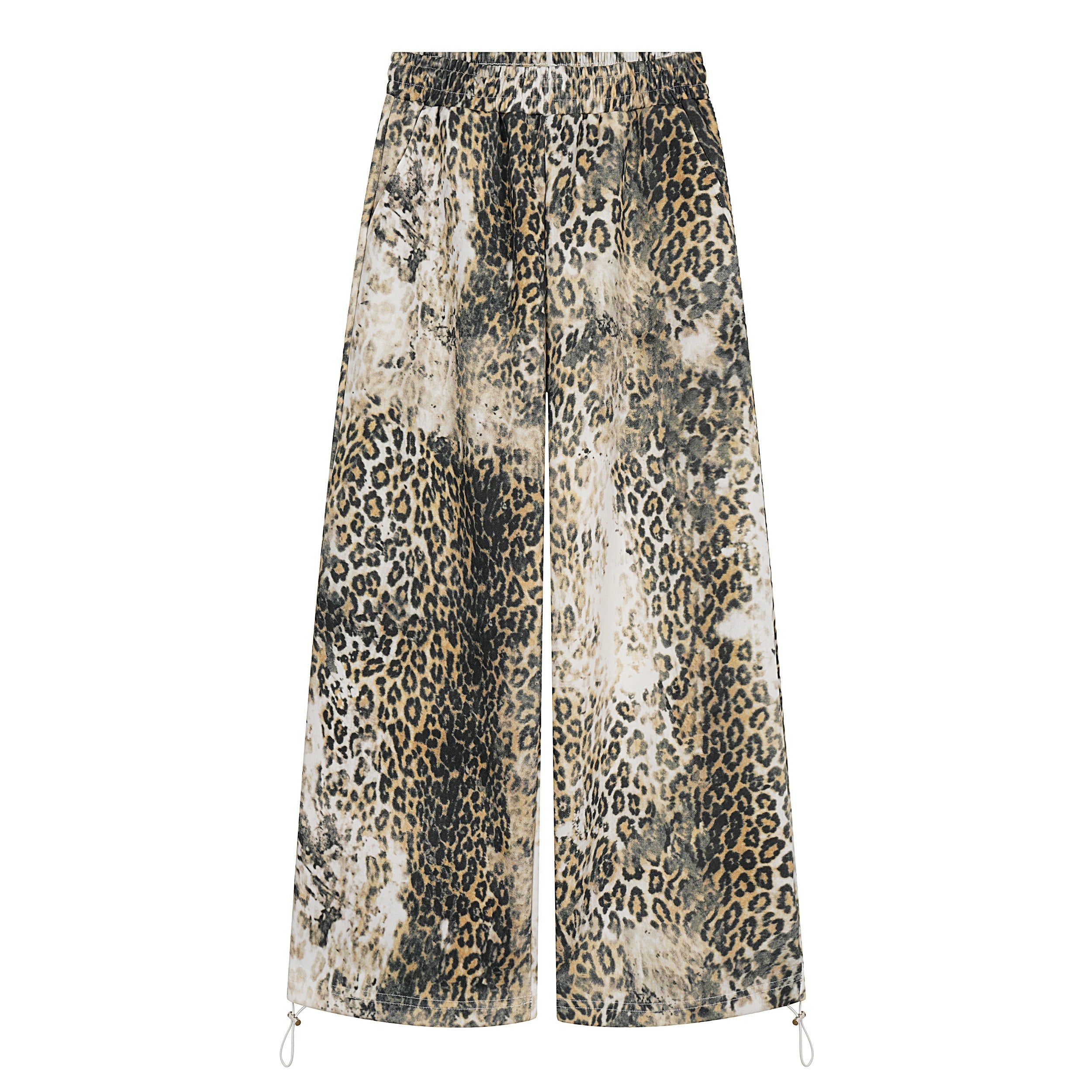 Omirad Leopard Print Wide-Leg Pants