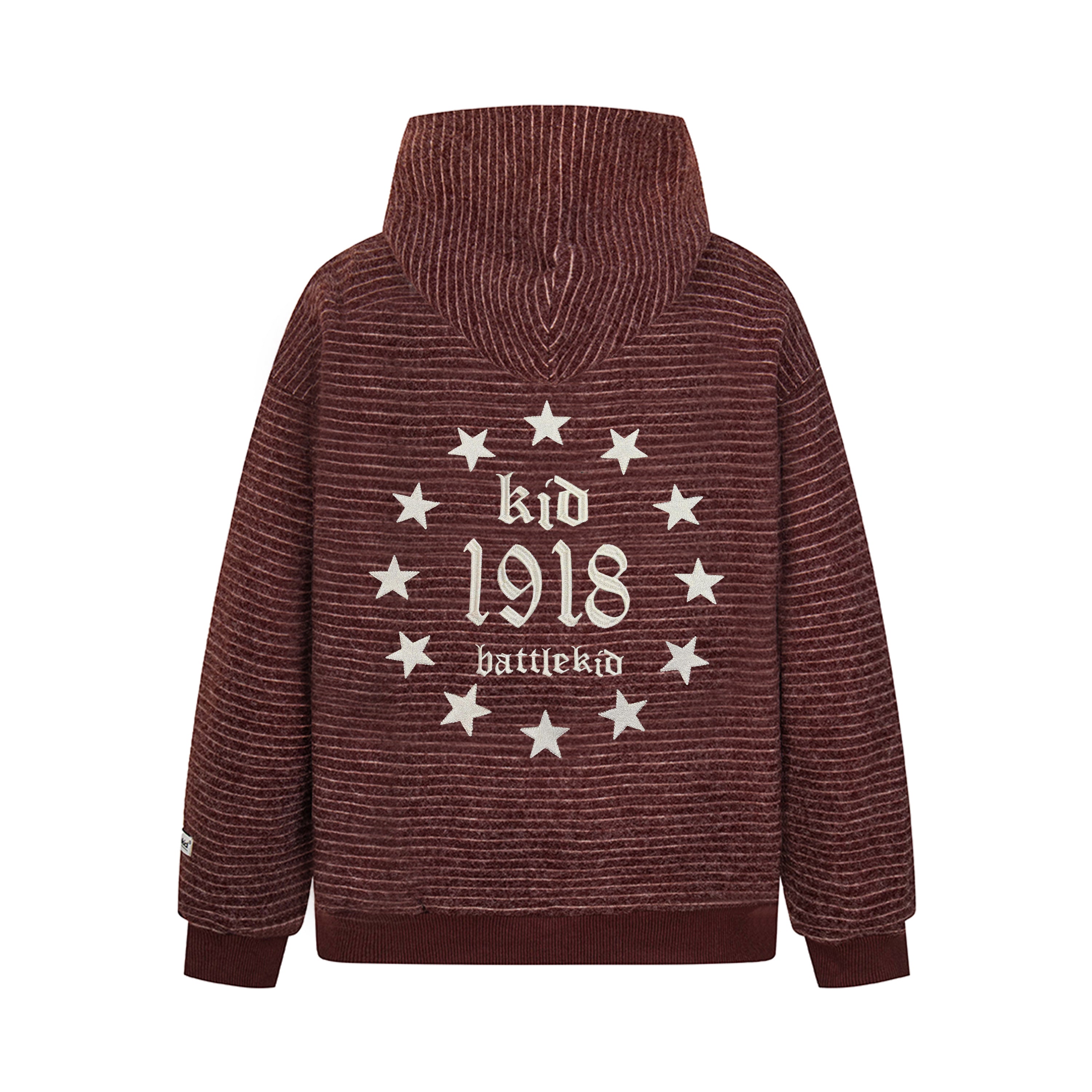 Omirad Striped Knit Zip Hoodie