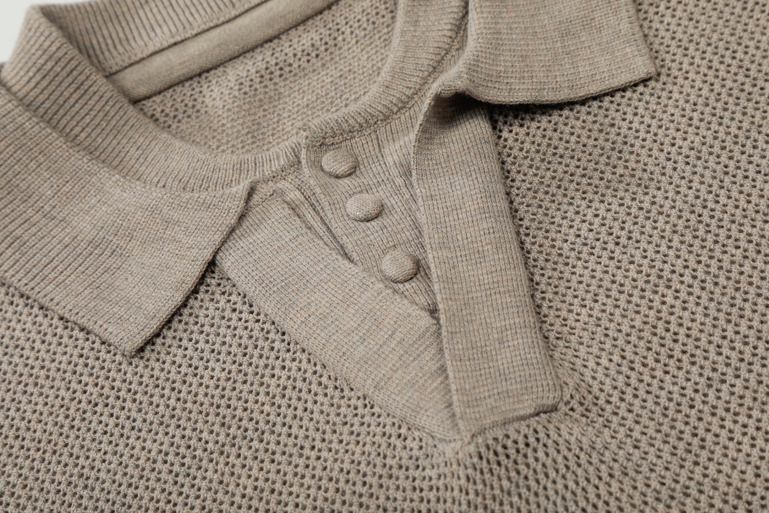 Omirad “Open Knit Polo Tee”
