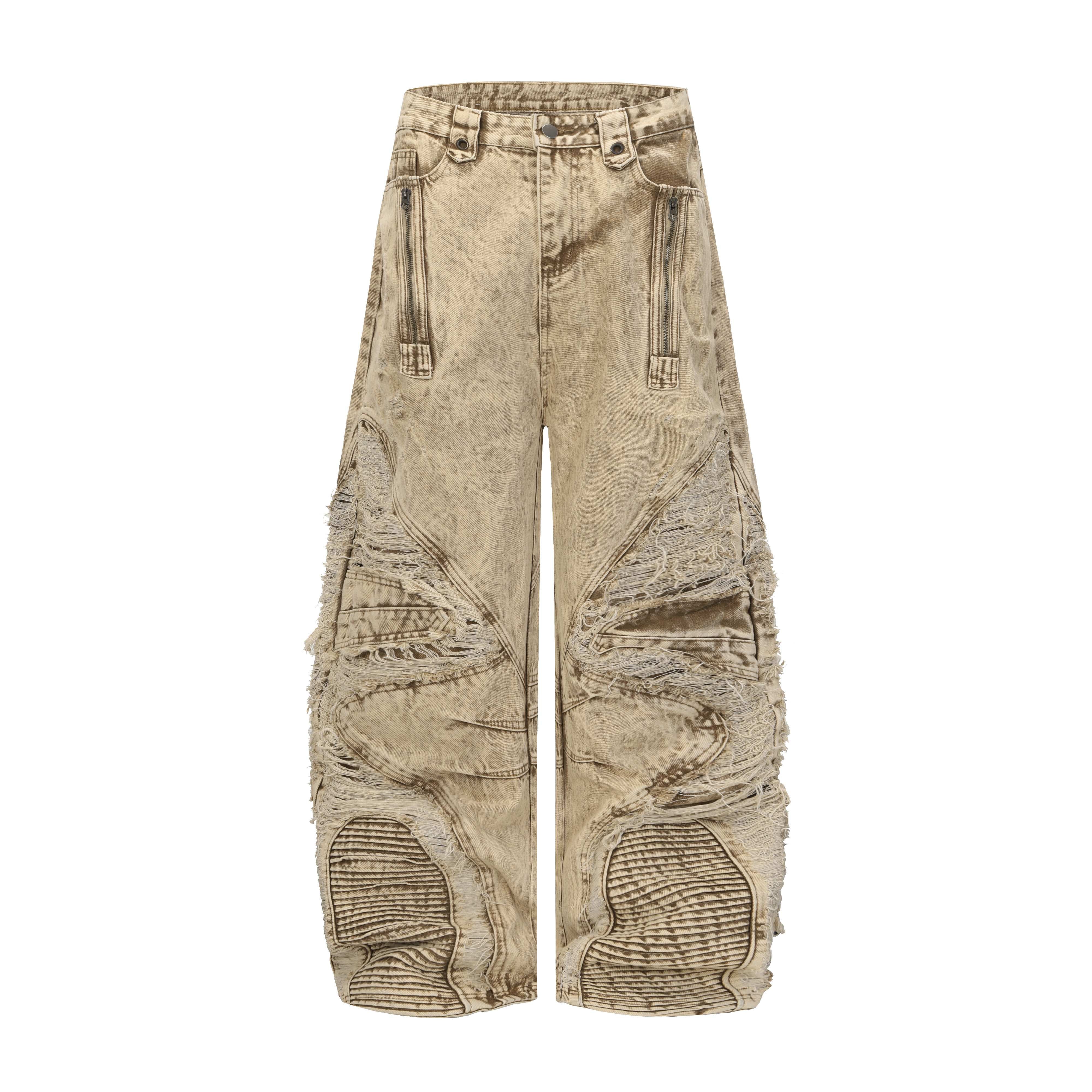 Omirad “Vintage Distressed Panel Jeans”