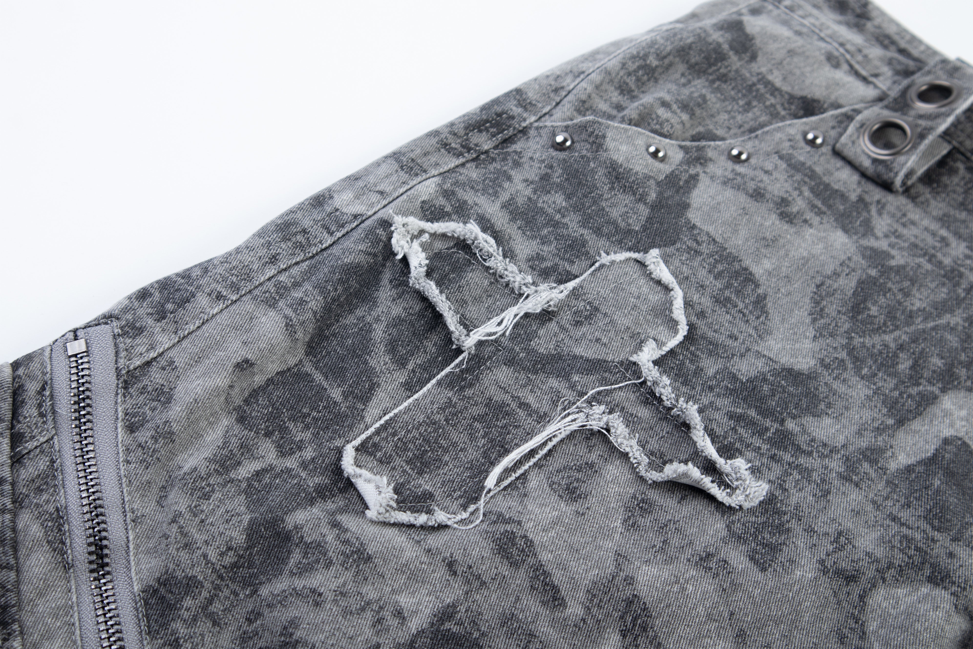 Omirad Distressed Multi-Pocket Cargo Pants