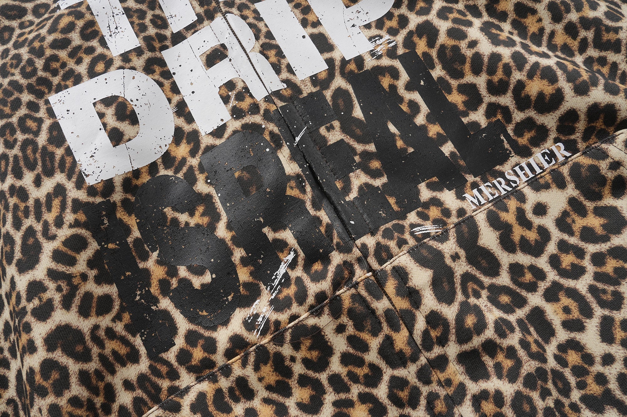 Omirad Leopard Graphic Zip-Up Hoodie