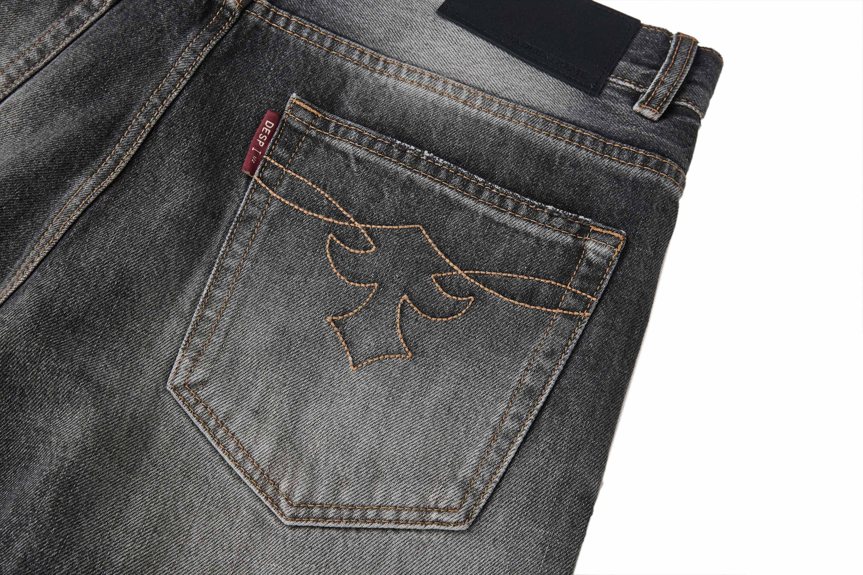 Omirad Vintage Faded Wide-Leg Jeans