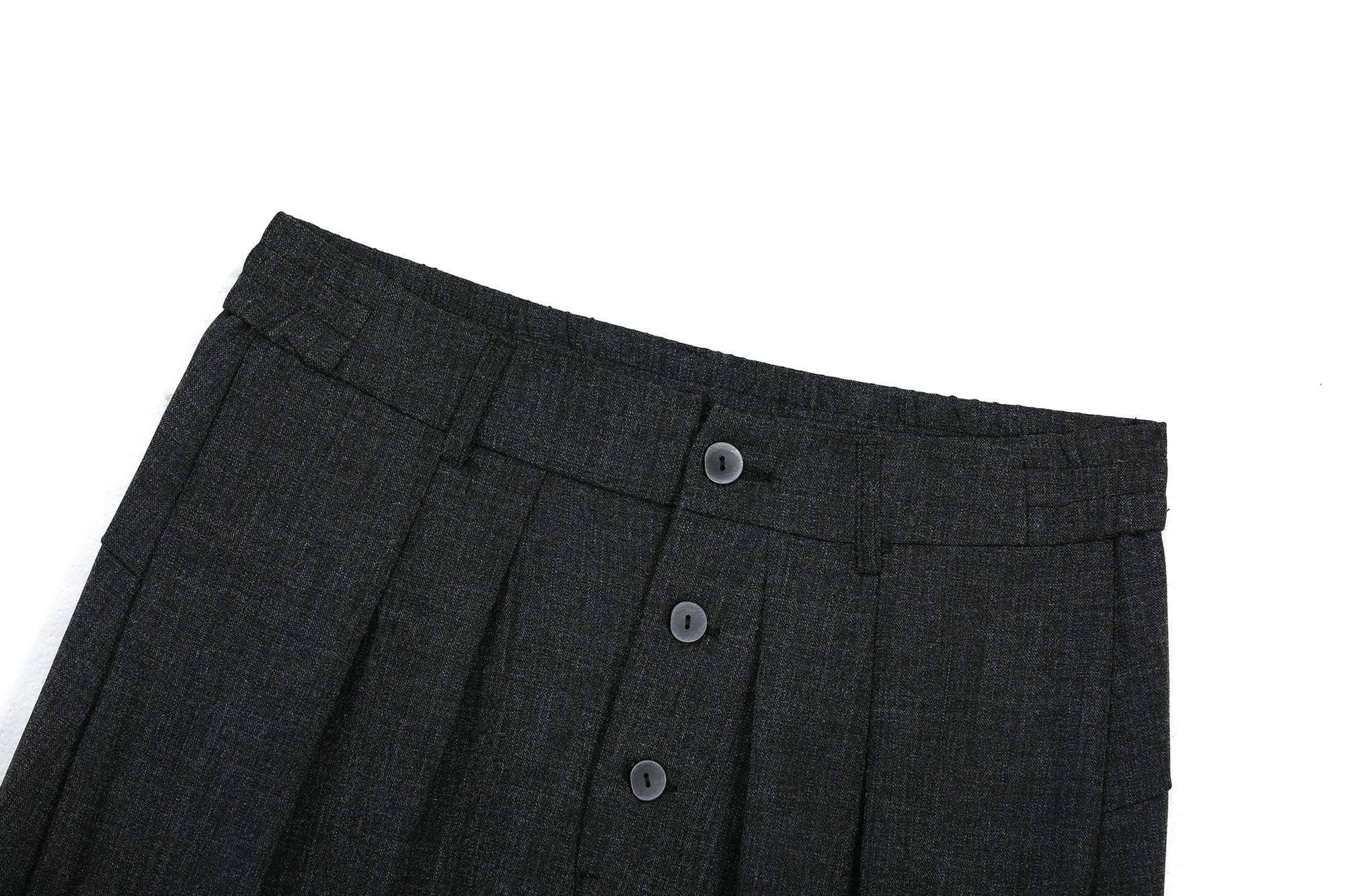 Omirad “Minimal Pleated Wide-Leg Pants”