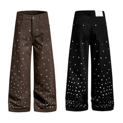 Omirad Stud Detail Wide-Leg Pants