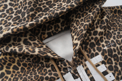 Omirad Leopard Graphic Zip-Up Hoodie