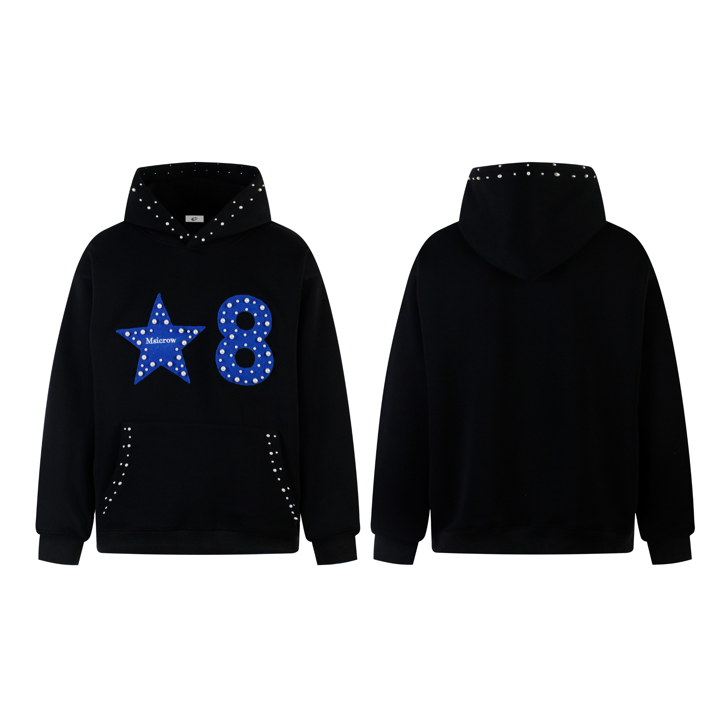 Omirad Star & Number Appliqué Hoodie
