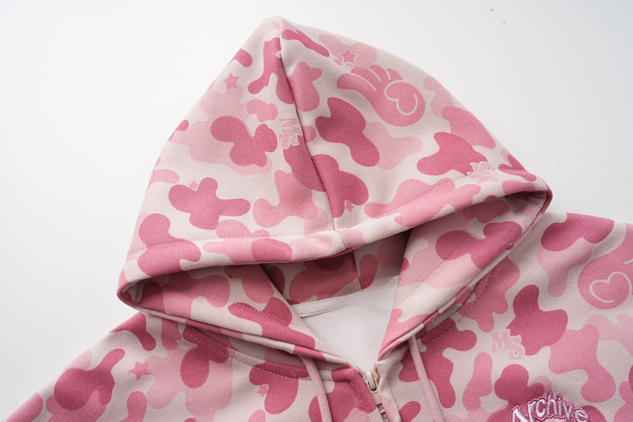 Omirad Camo Graphic Zip-Up Hoodie