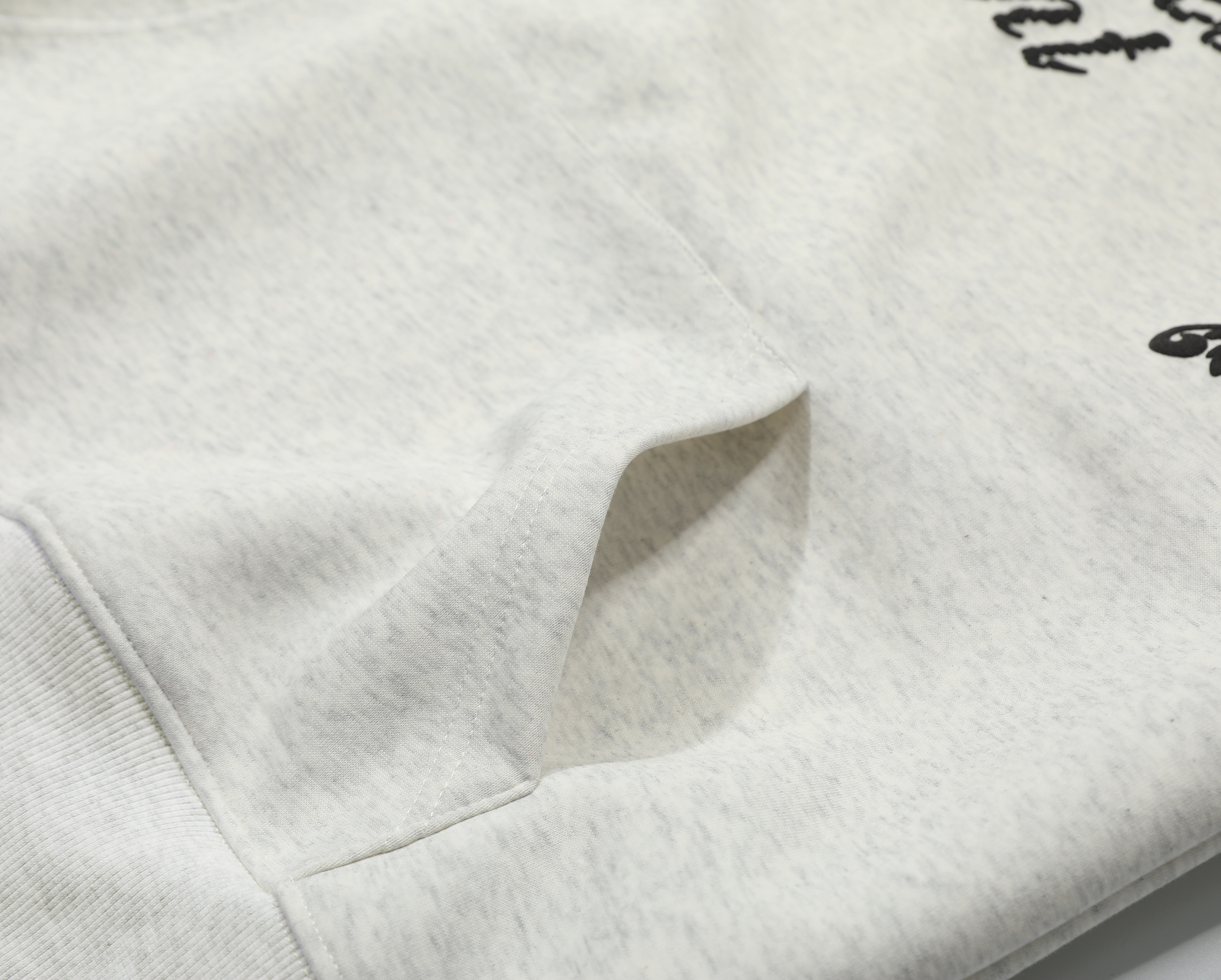 Omirad Embroidered Script Fleece Hoodie